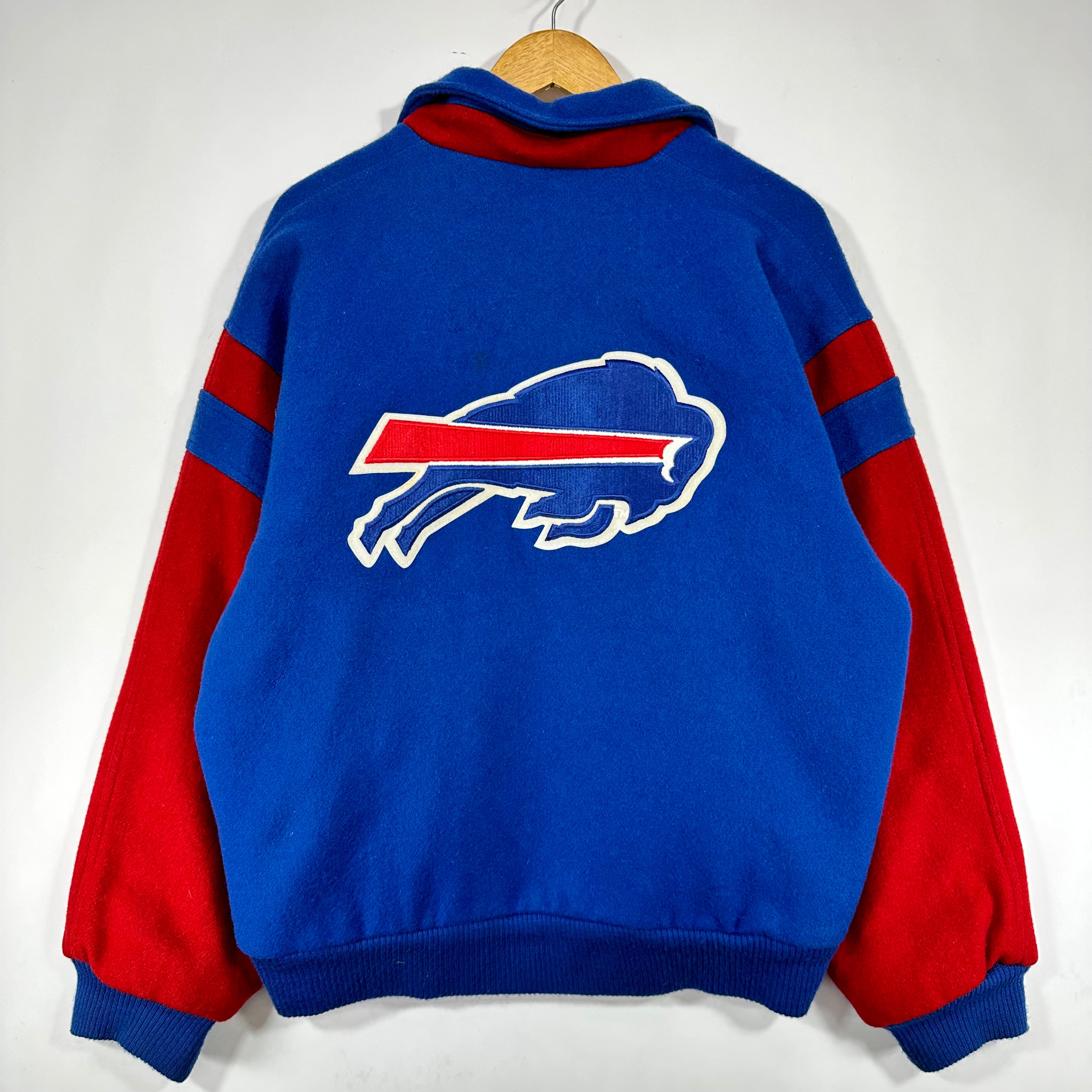 Vintage Buffalo Bills Wool Bomber Jacket Large