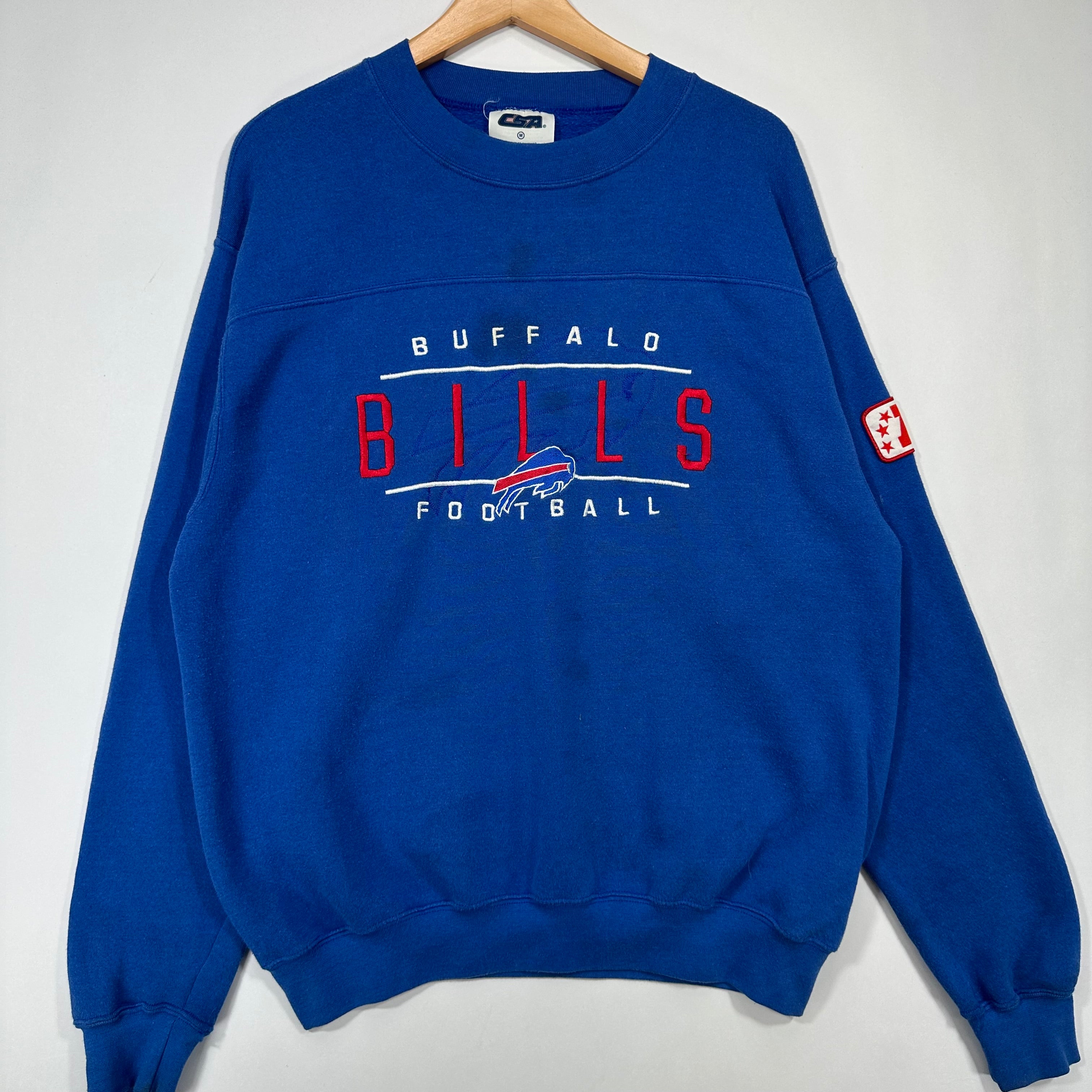 Vintage Buffalo Bills Embroidered Crewneck Sweatshirt XL