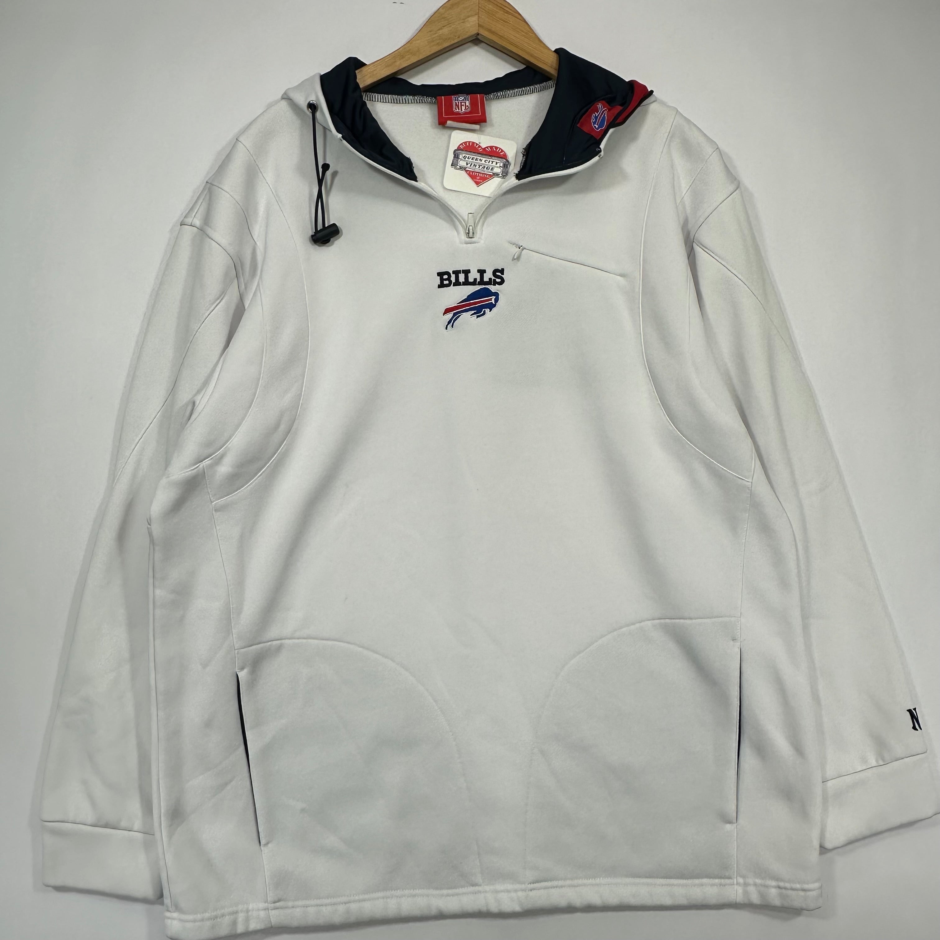 Vintage Buffalo Bills Embroidered Hoodie Sweatshirt XL