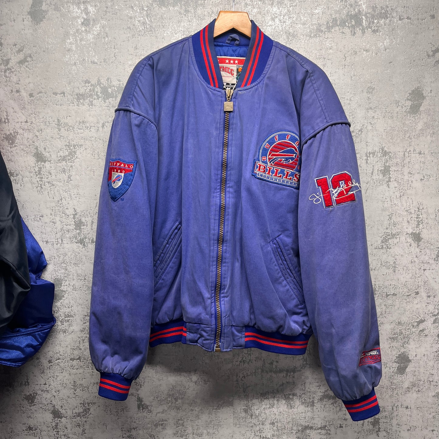 Vintage Buffalo Bills Jim Kelly Bomber Jacket Large