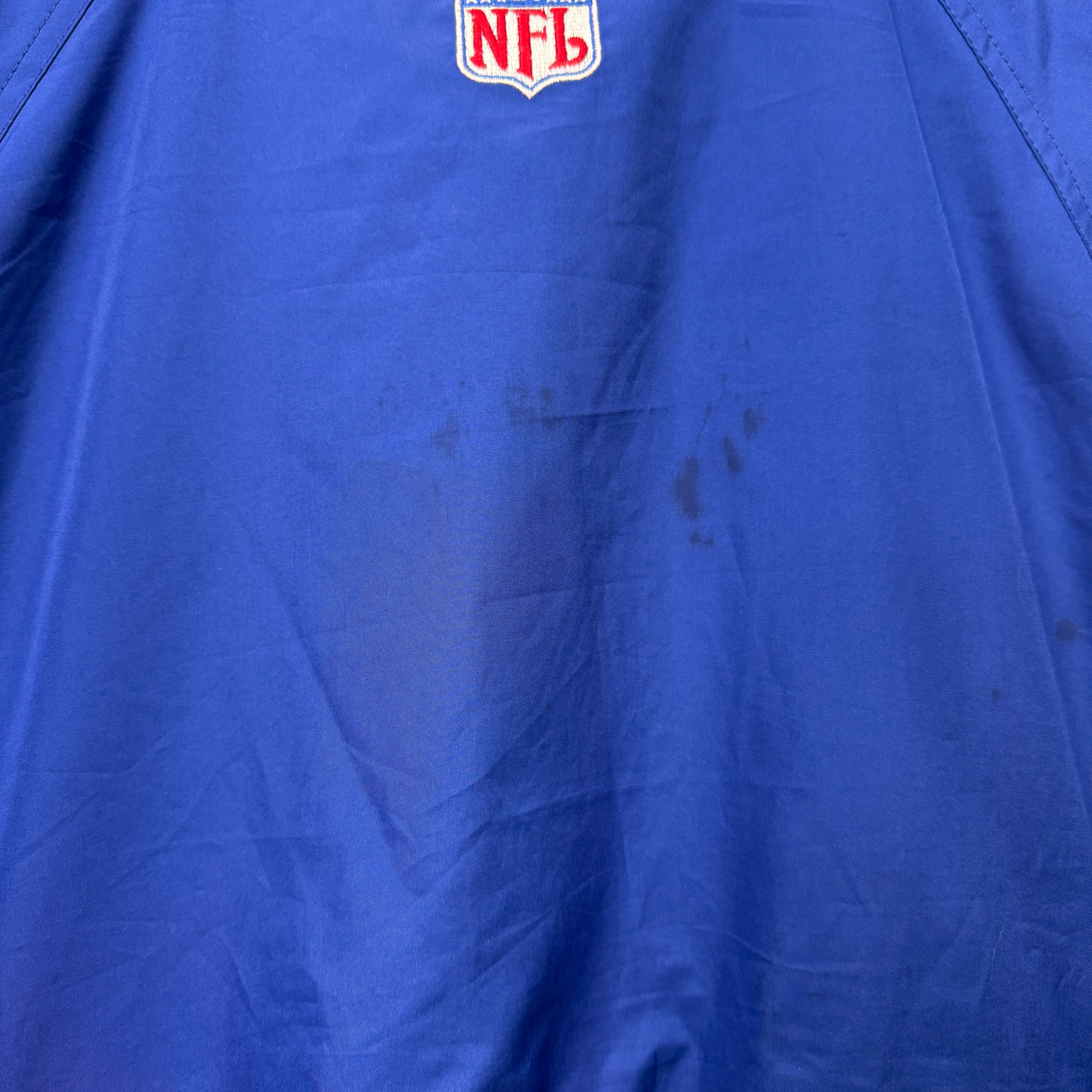 Vintage Buffalo Bills Zip Up Windbreaker Jacket Large
