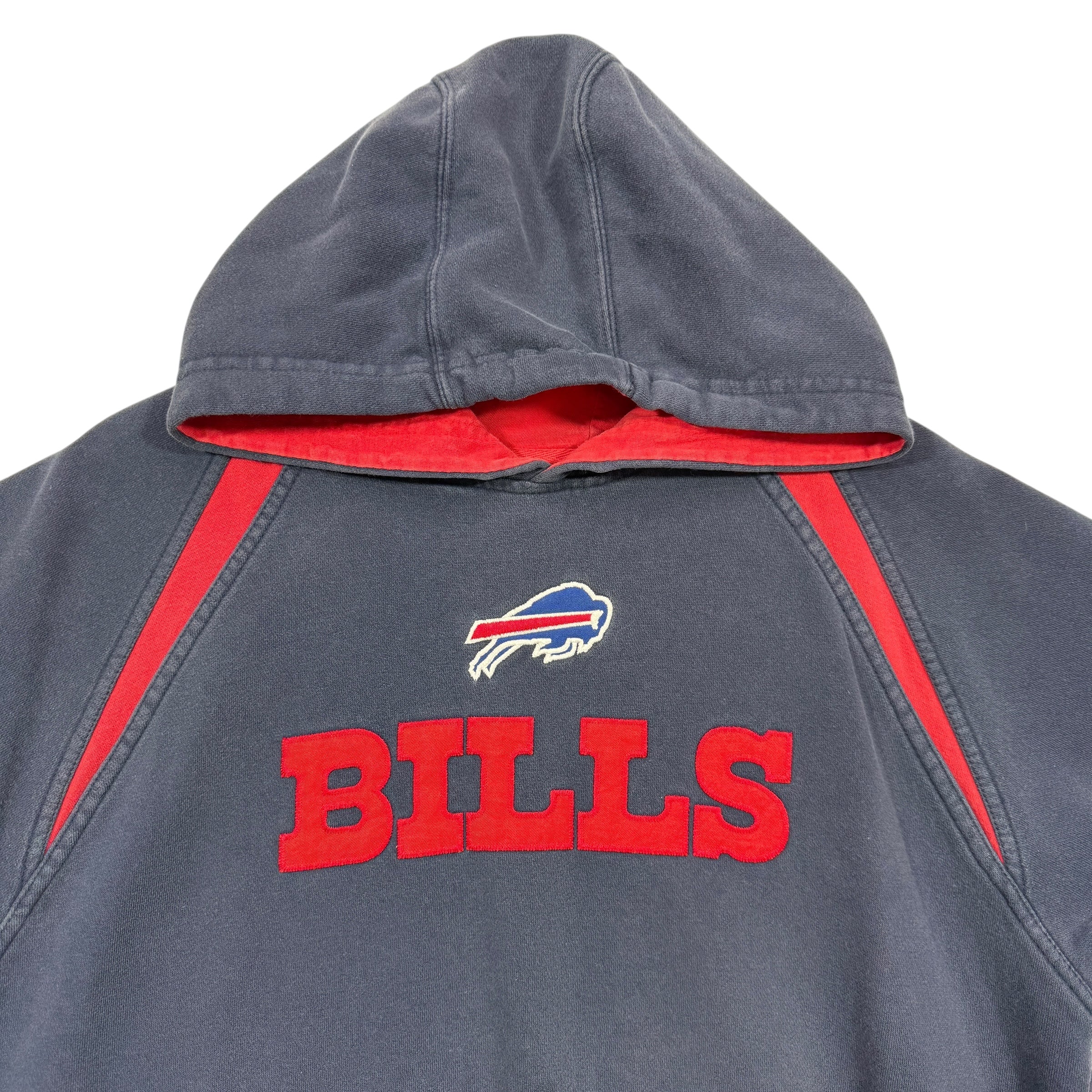 Vintage Buffalo Bills Cutoff Hoodie Sweatshirt XL