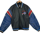 Vintage Buffalo Bills Leather Moto Jacket XL