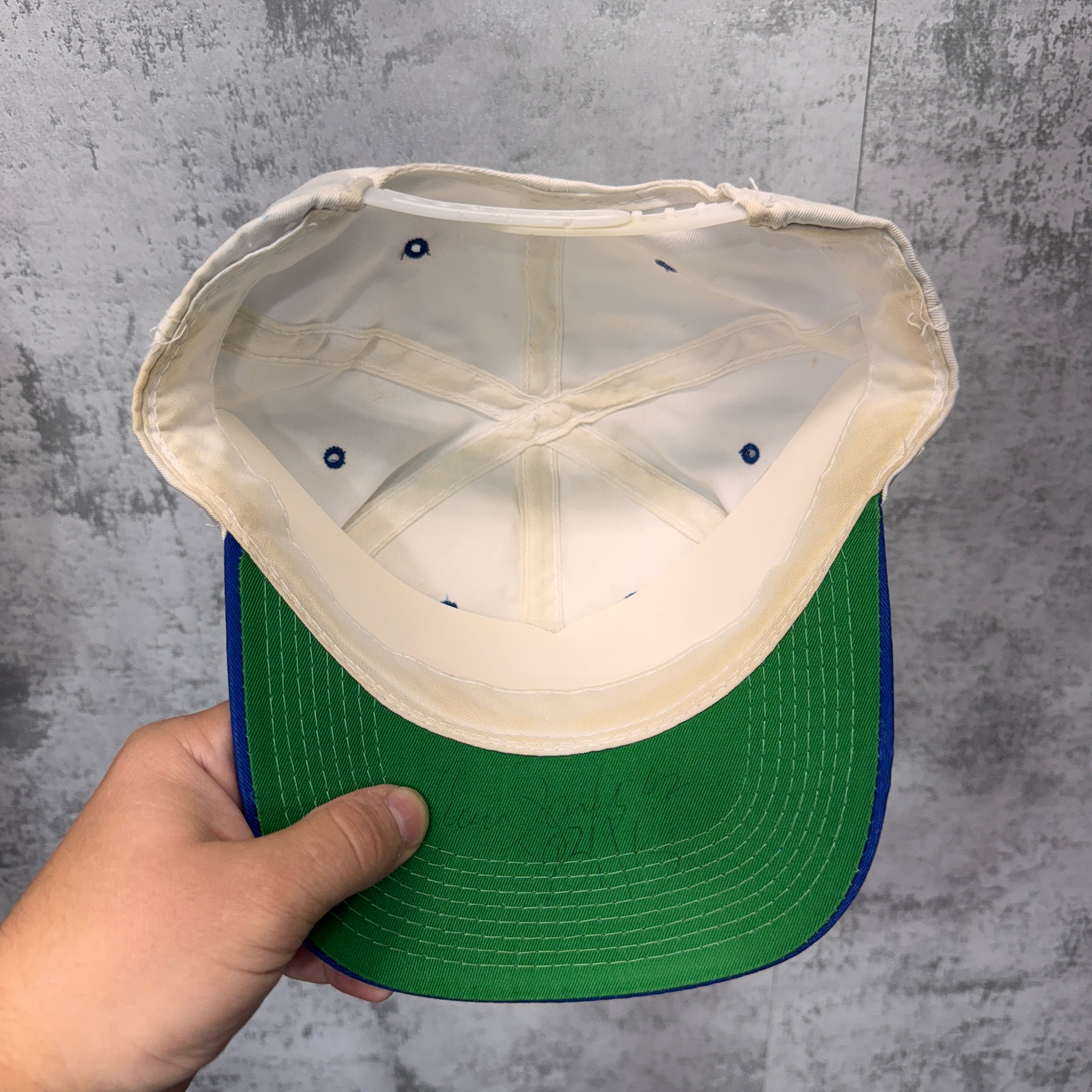 Vintage Buffalo Bills Signed Script Snapback Hat