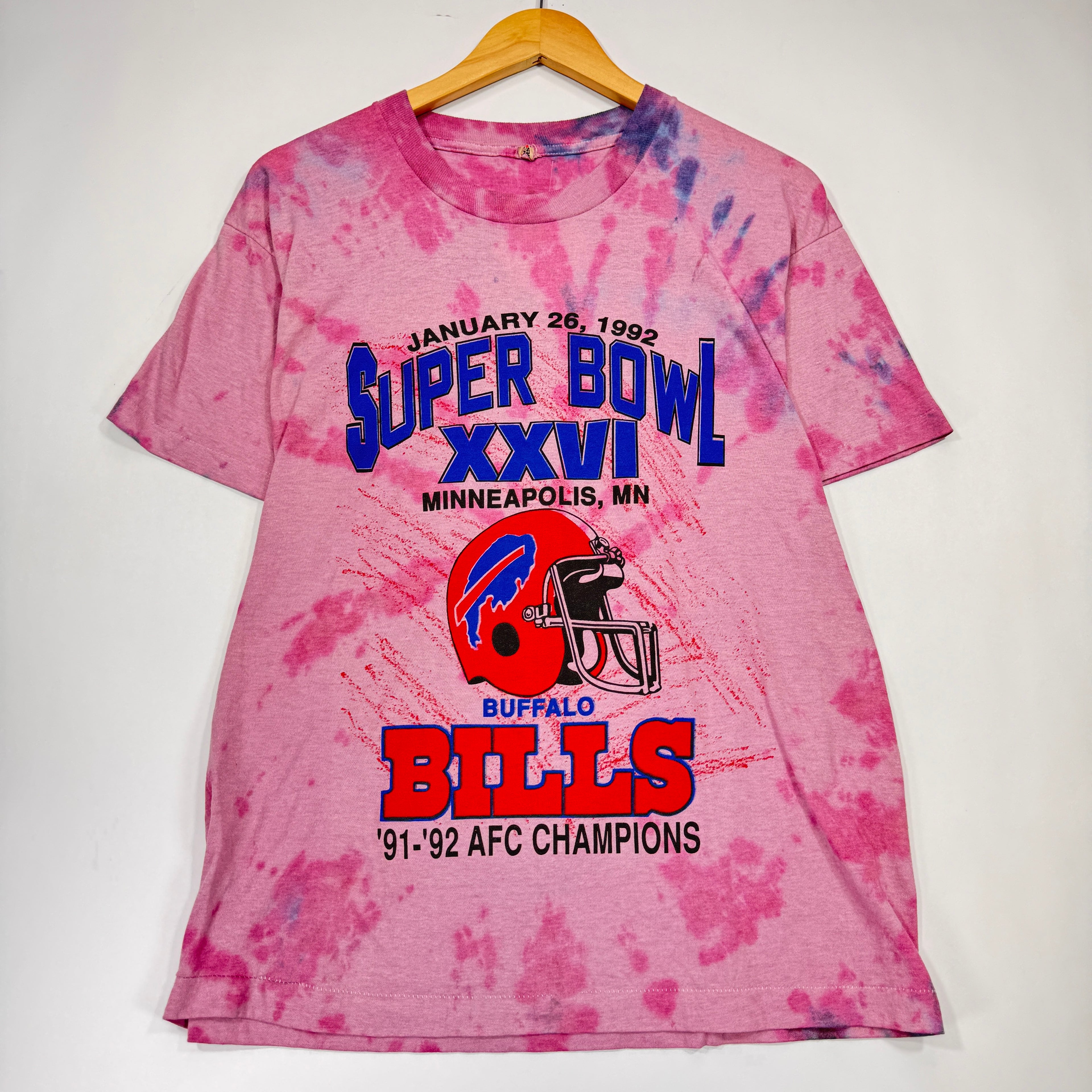 Vintage Buffalo Bills Overdyed 1992 Super Bowl Shirt Large