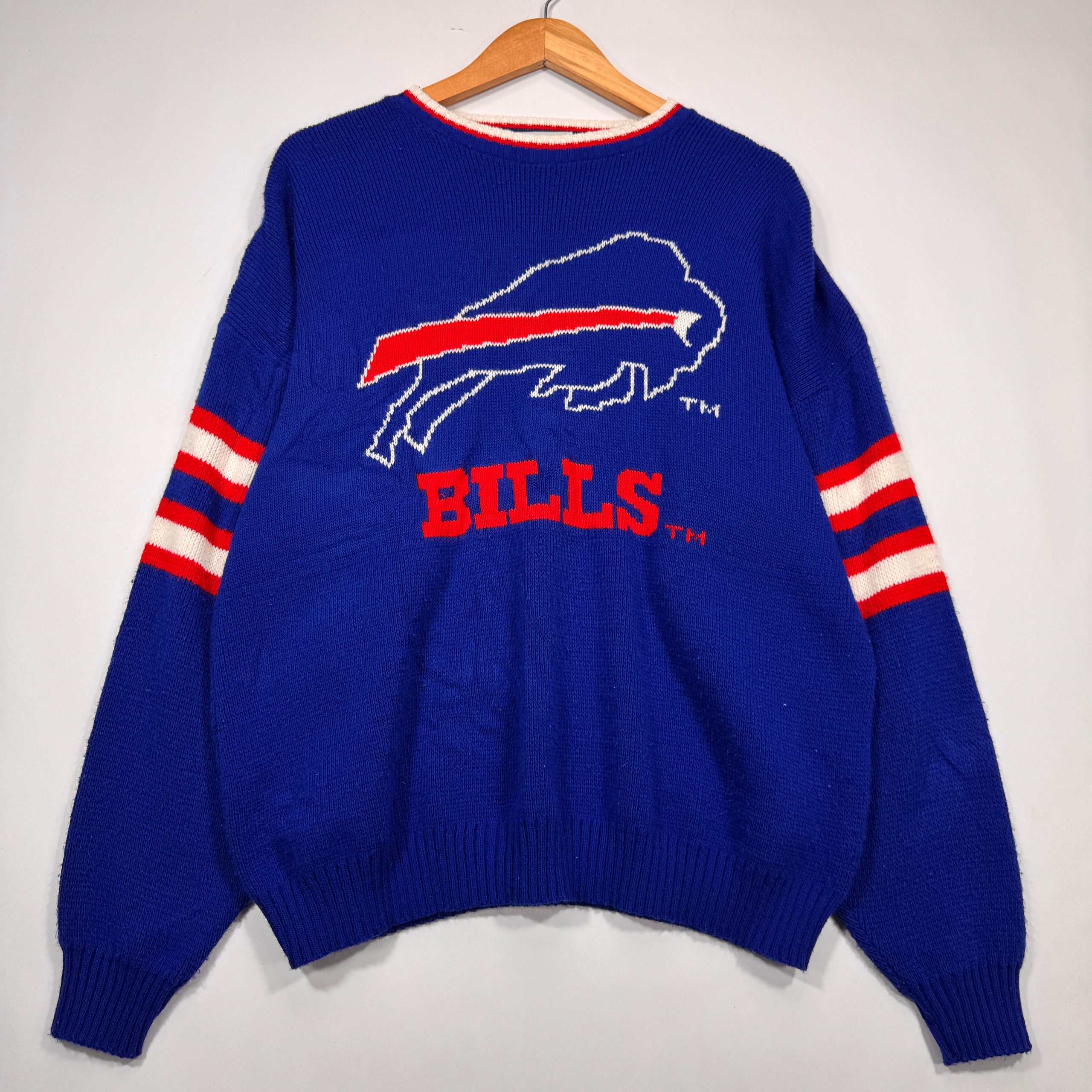 Vintage Buffalo Bills Knitted Sweatshirt XL