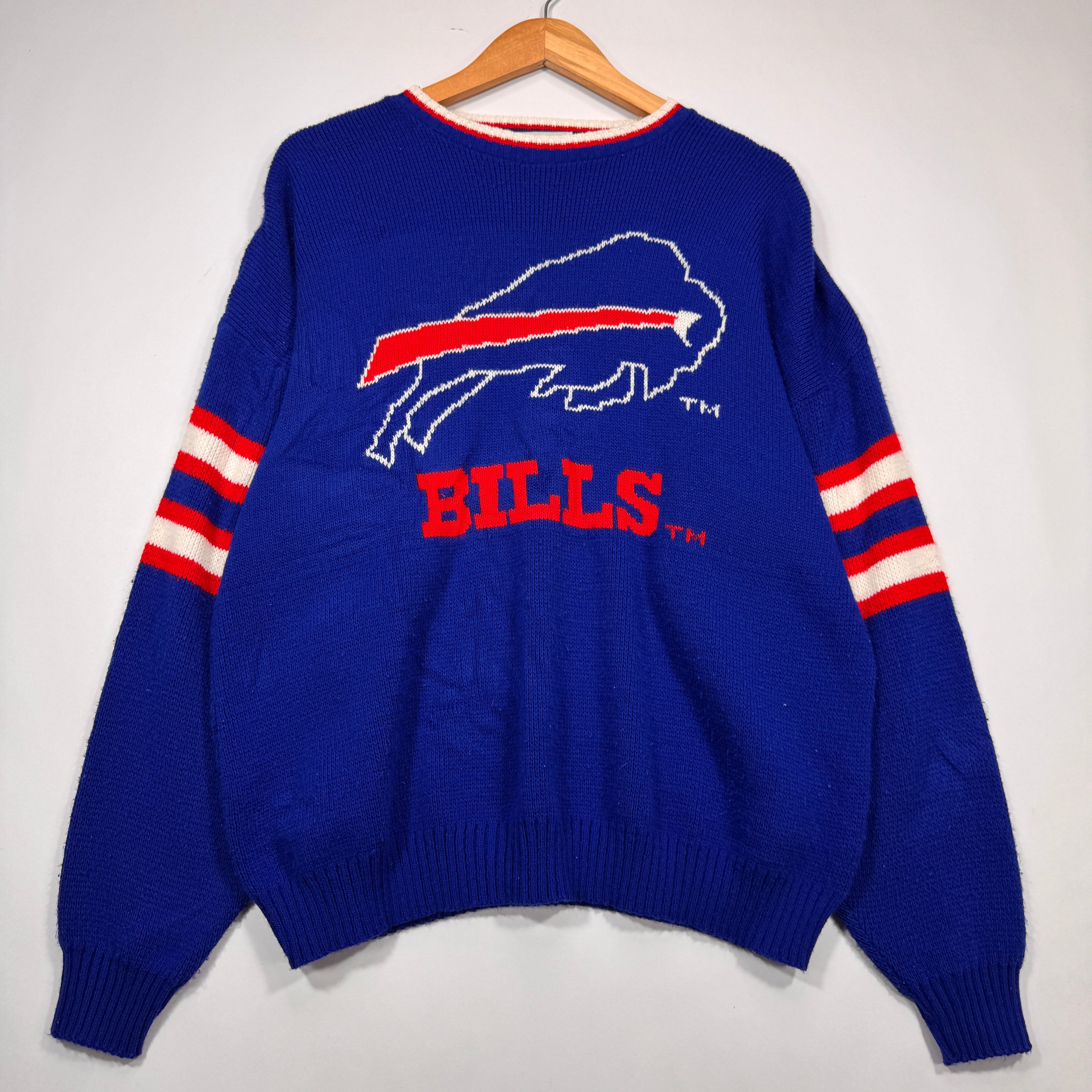 Vintage Buffalo Bills Knitted Sweatshirt XL