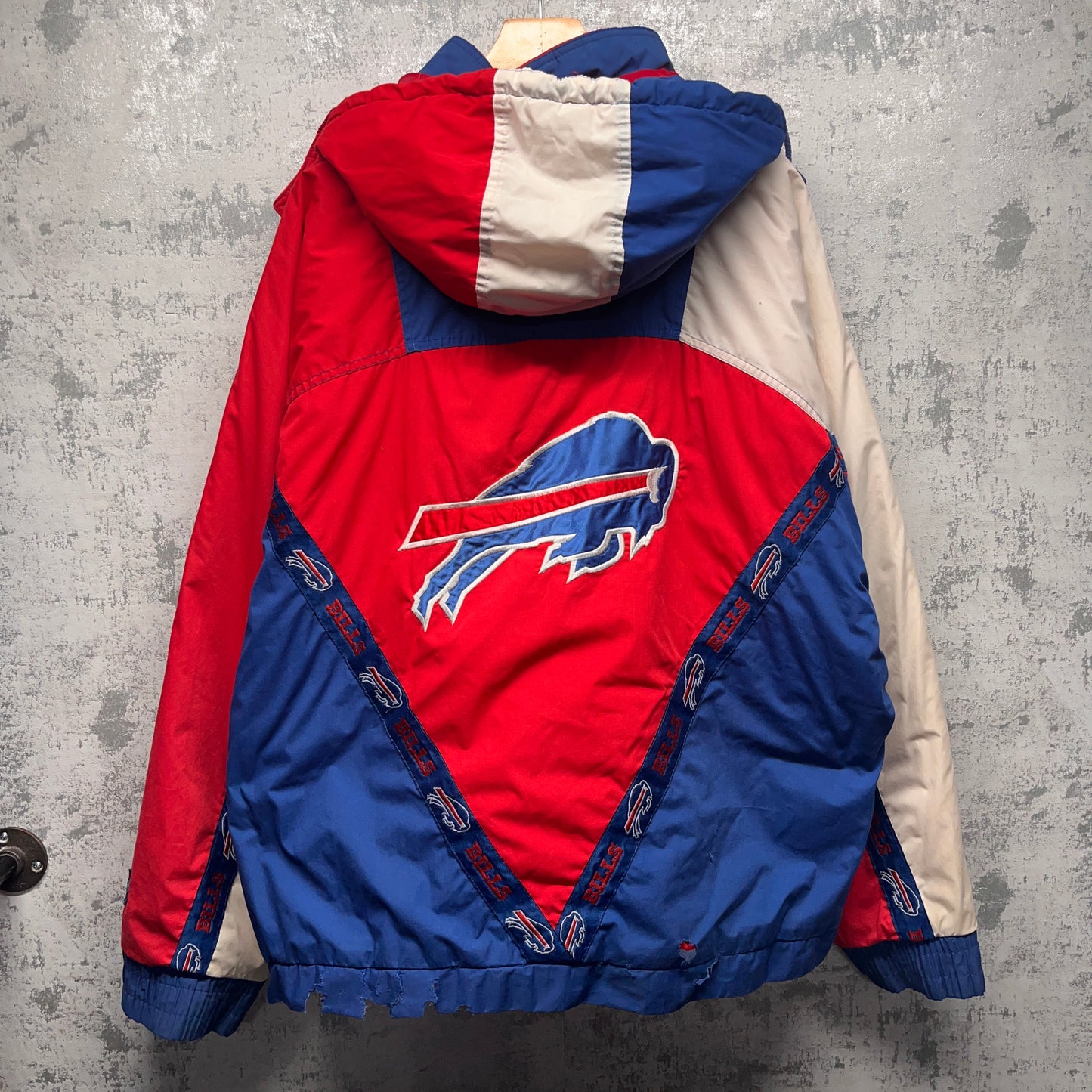 Vintage Buffalo Bills 1/2 ZipPullover Jacket XXL