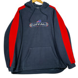 Vintage Buffalo Bills Embroidered Fleece Hoodie Sweatshirt Large