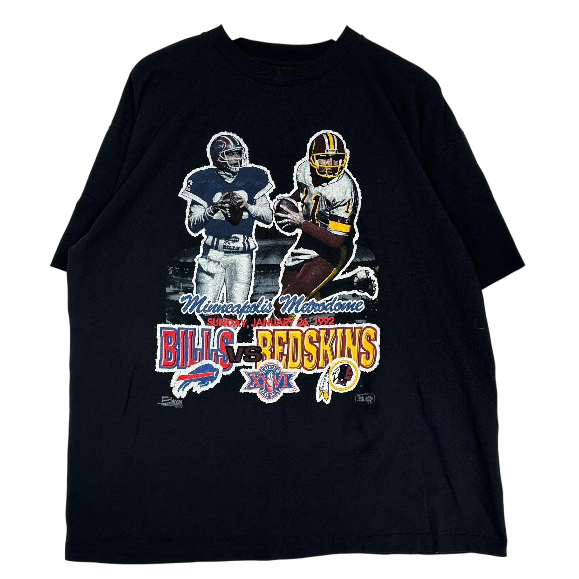 Vintage Buffalo Bills Washington Redskins 1992 Super Bowl Shirt XL