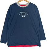 Vintage Buffalo Bills Reversible Long Sleeve Shirt Large