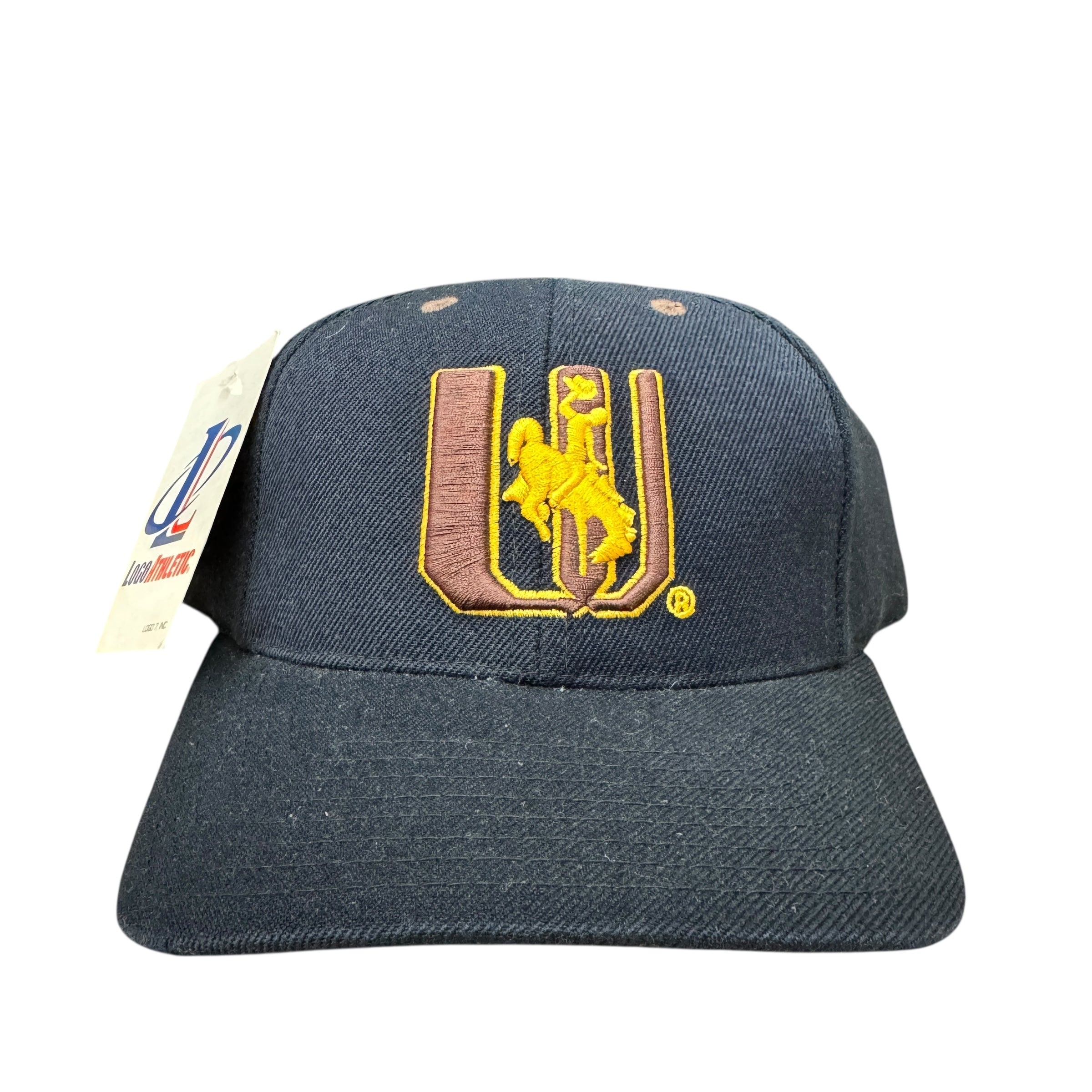 Vintage University of Wyoming Cowboys Logo Athletic Snapback Hat