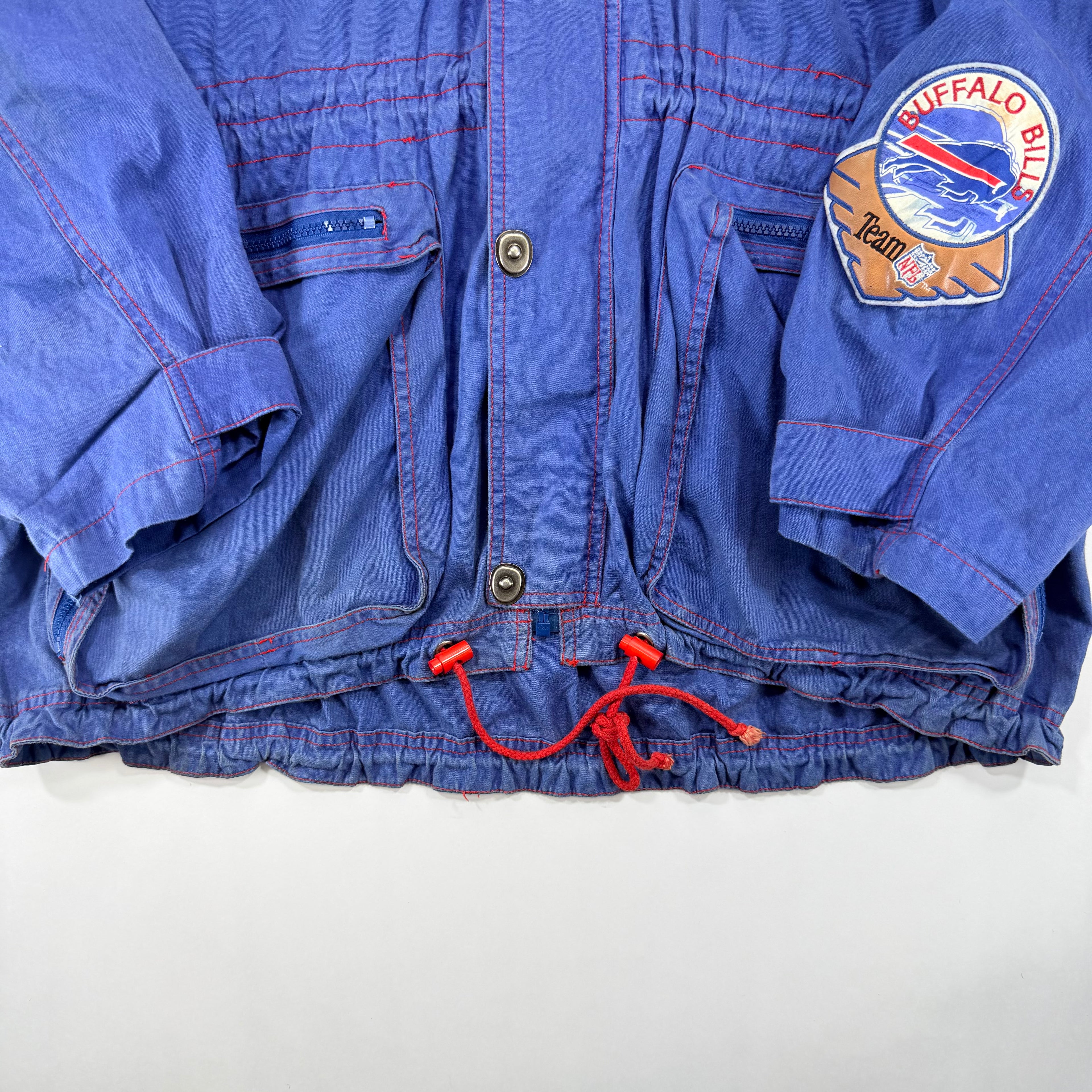 Vintage Buffalo Bills Light Weight Parka Jacket Large