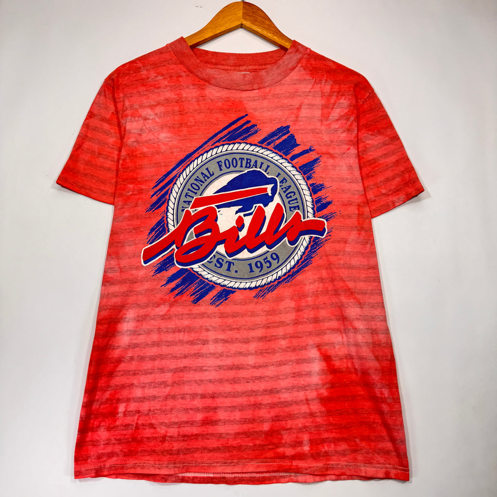 Vintage Buffalo Bills Overdyed Striped Shirt Medium