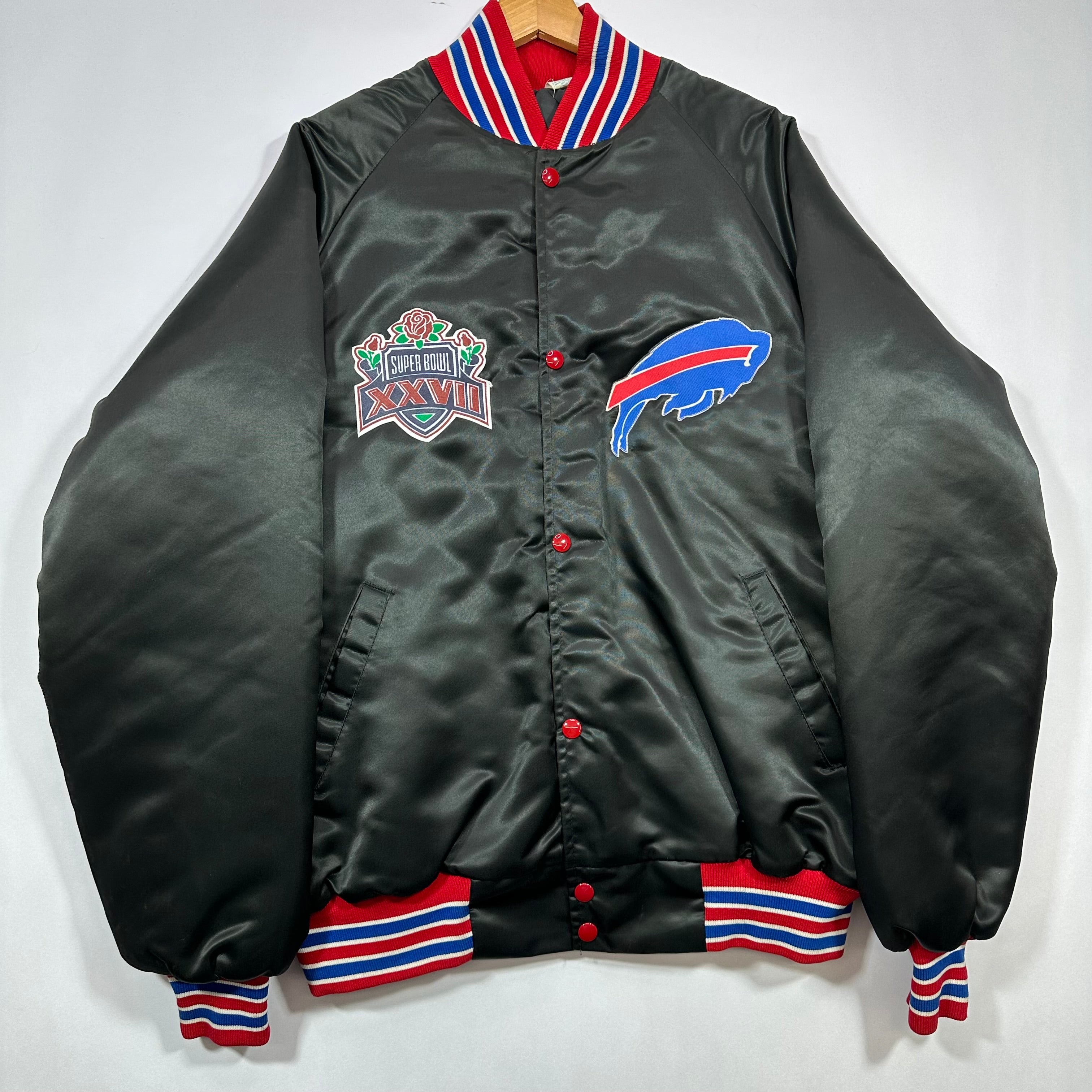 Vintage Buffalo Bills Satin Bomber Jacket XL