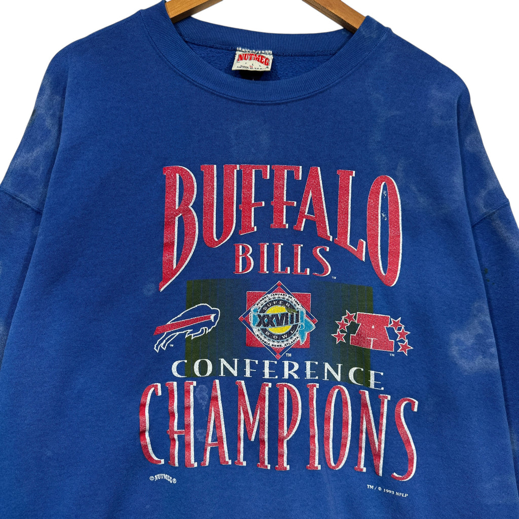 Vintage Buffalo Bills 1993 AFC Champions Crewneck Sweatshirt XL