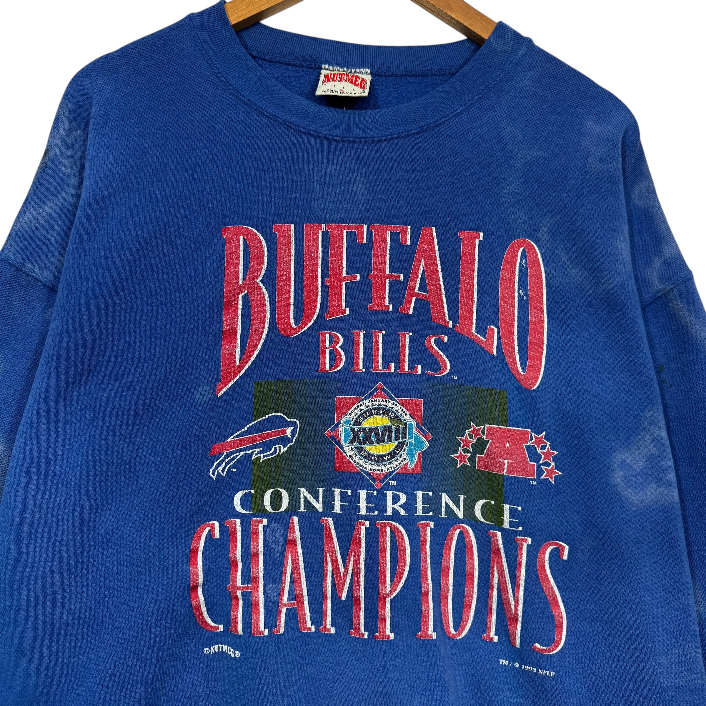 Vintage Buffalo Bills 1993 AFC Champions Crewneck Sweatshirt XL