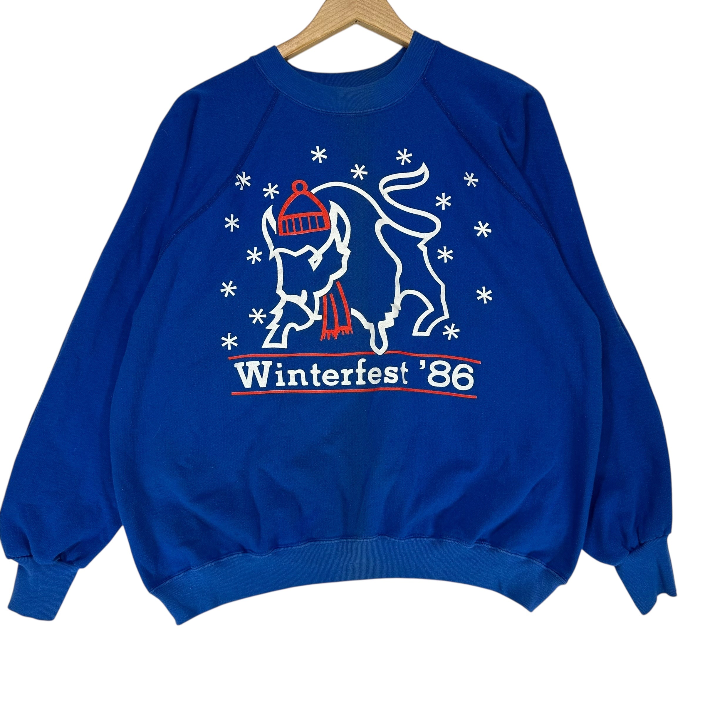 Vintage Buffalo Bills 1986 Winterfest Crewneck Sweatshirt Medium