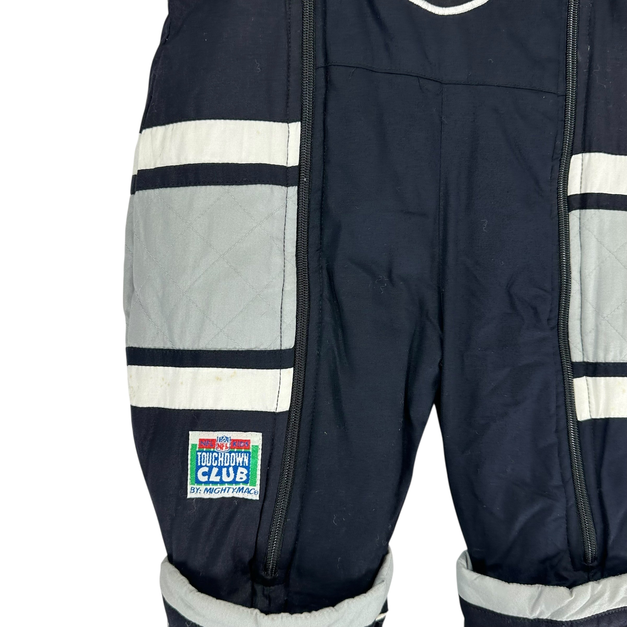 Vintage Kids LA Raiders Onesie Snowsuit Jacket Size 12 Months