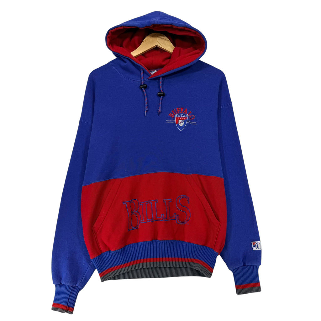 Vintage Buffalo Bills Color Block Hoodie Sweatshirt XL