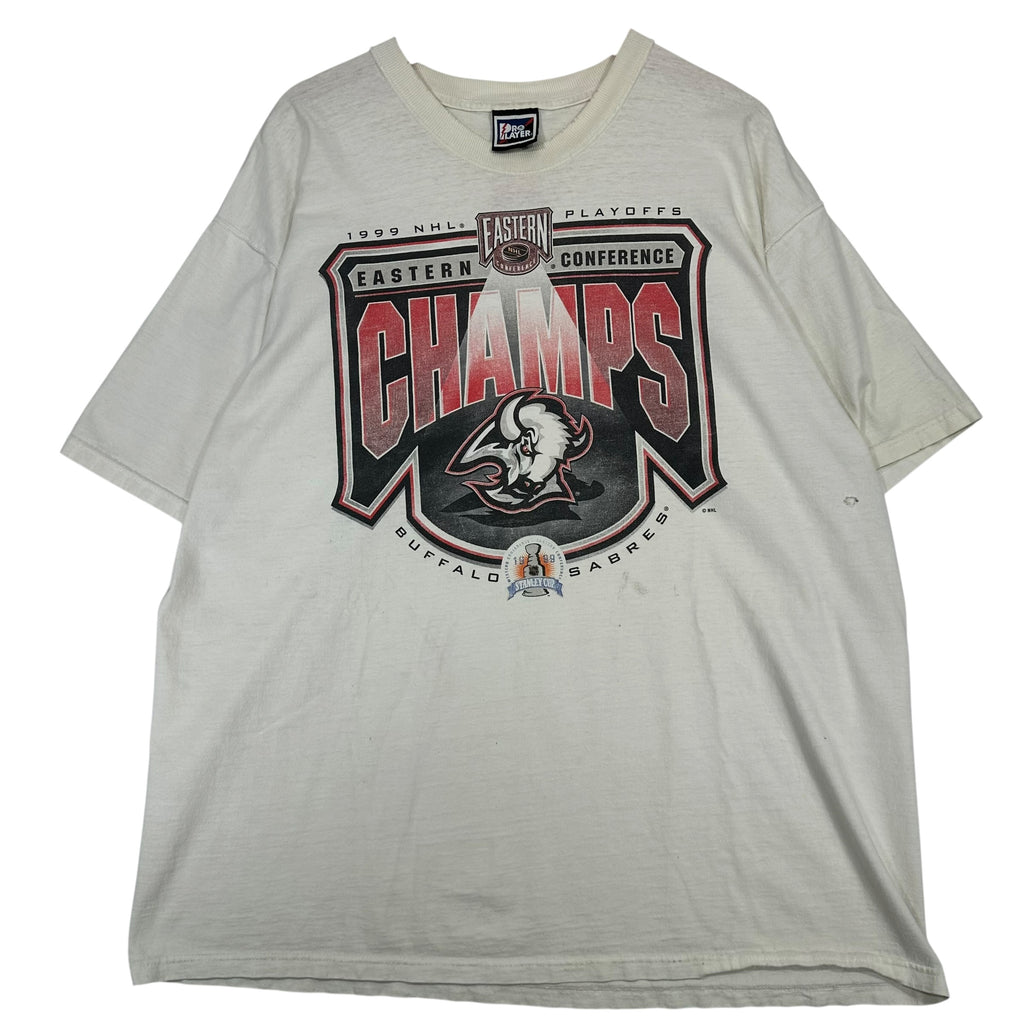 Vintage Buffalo Sabres Thrashed 1999 Eastern Conference Champs Shirt XXL