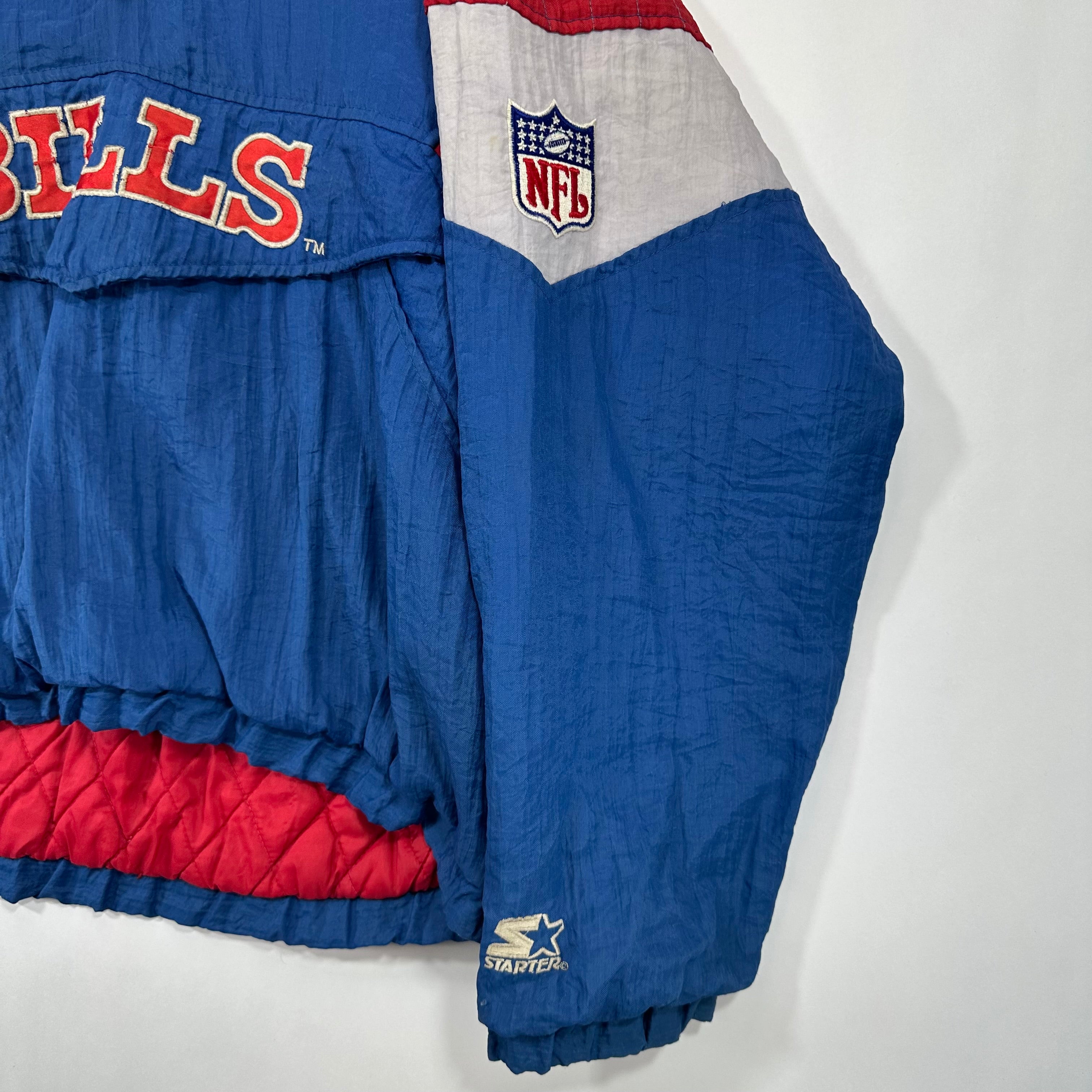 Vintage Buffalo Bills Starter Pullover Puffer Jacket Large