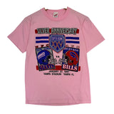 Vintage Buffalo Bills 1991 Super Bowl Pink Shirt Medium