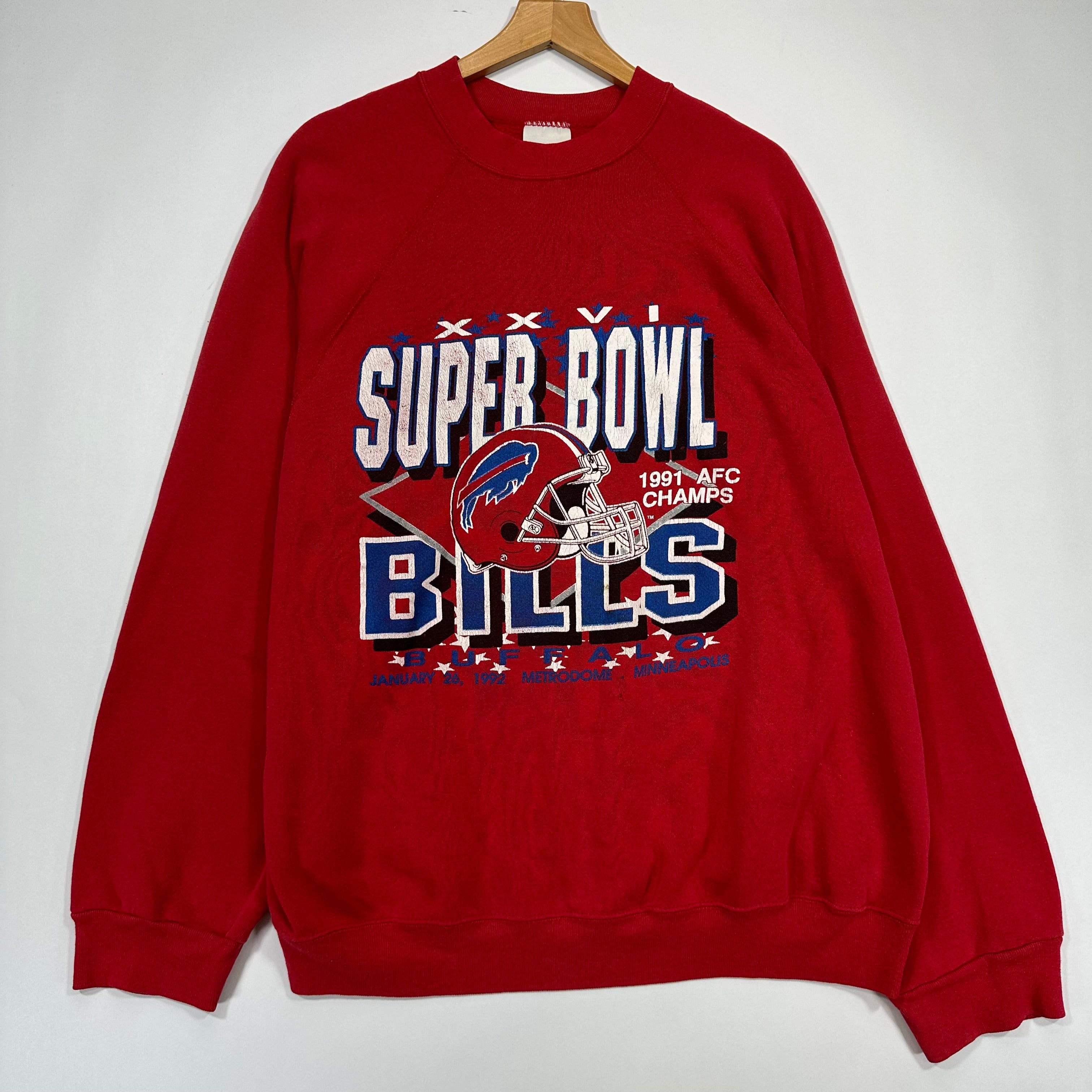 Vintage Buffalo Bills 1991 AFC Champs Crewneck Sweatshirt XXL
