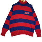 Vintage Buffalo Bills Knit Turtleneck Sweatshirt Large