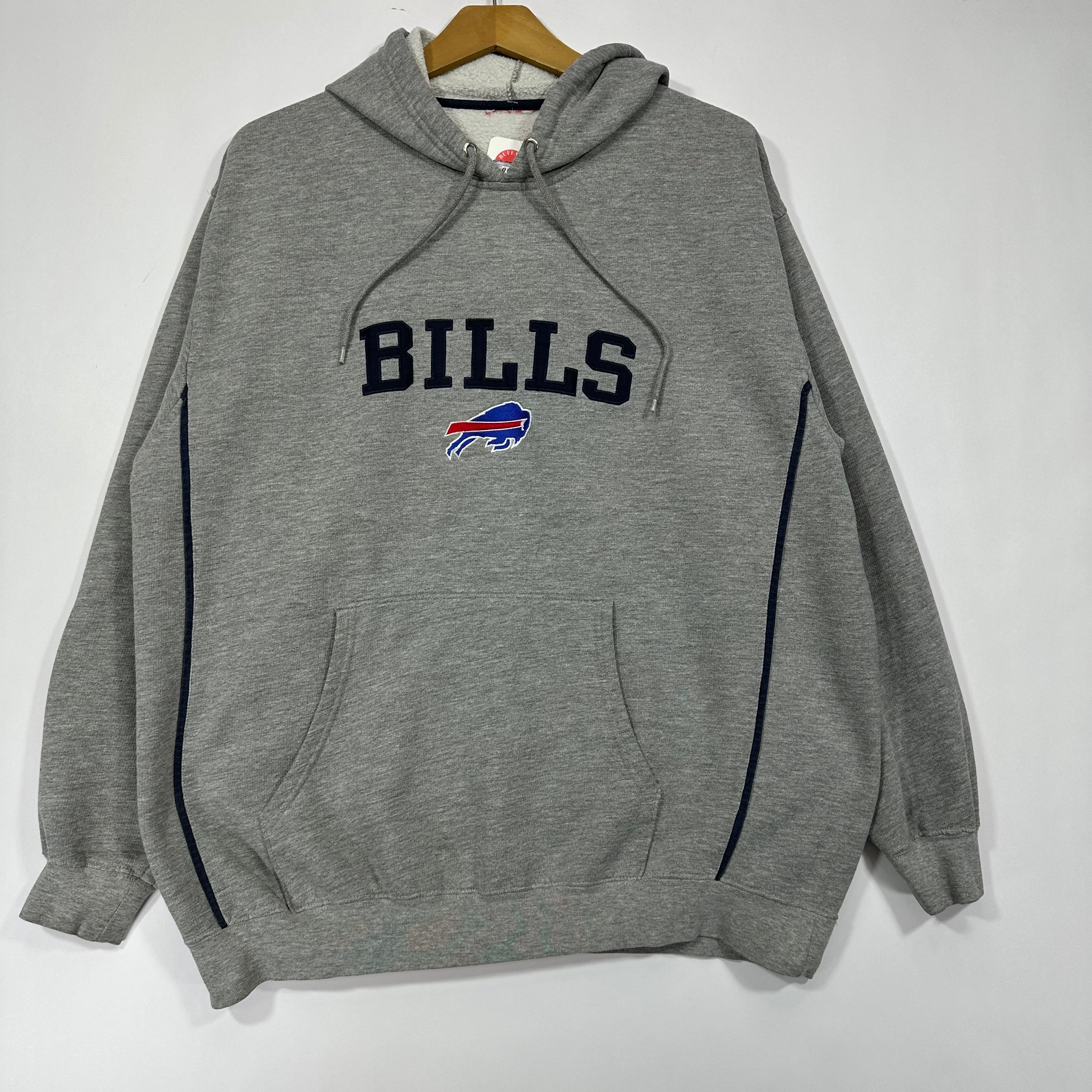 Vintage Buffalo Bills Embroidered Hoodie Sweatshirt XL