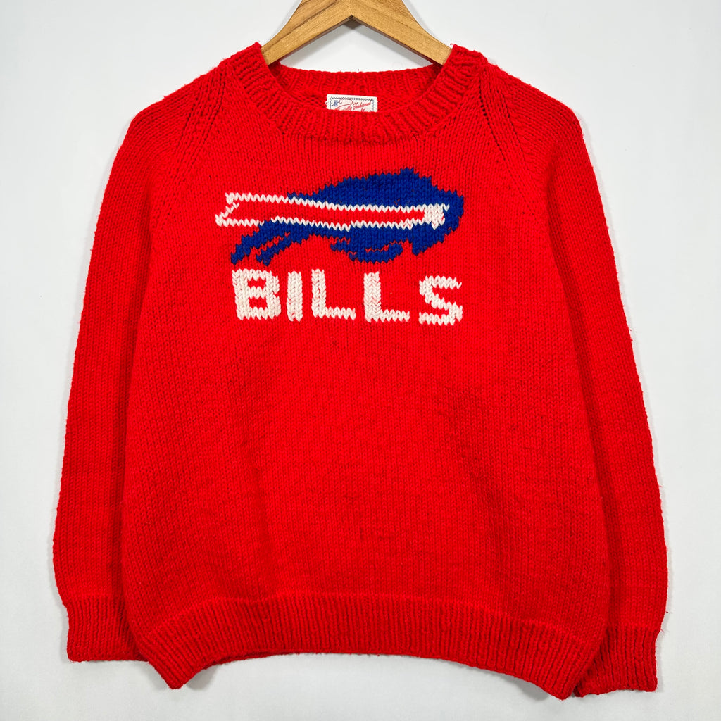 Vintage Buffalo Bills Knit Sweater Sweatshirt Medium