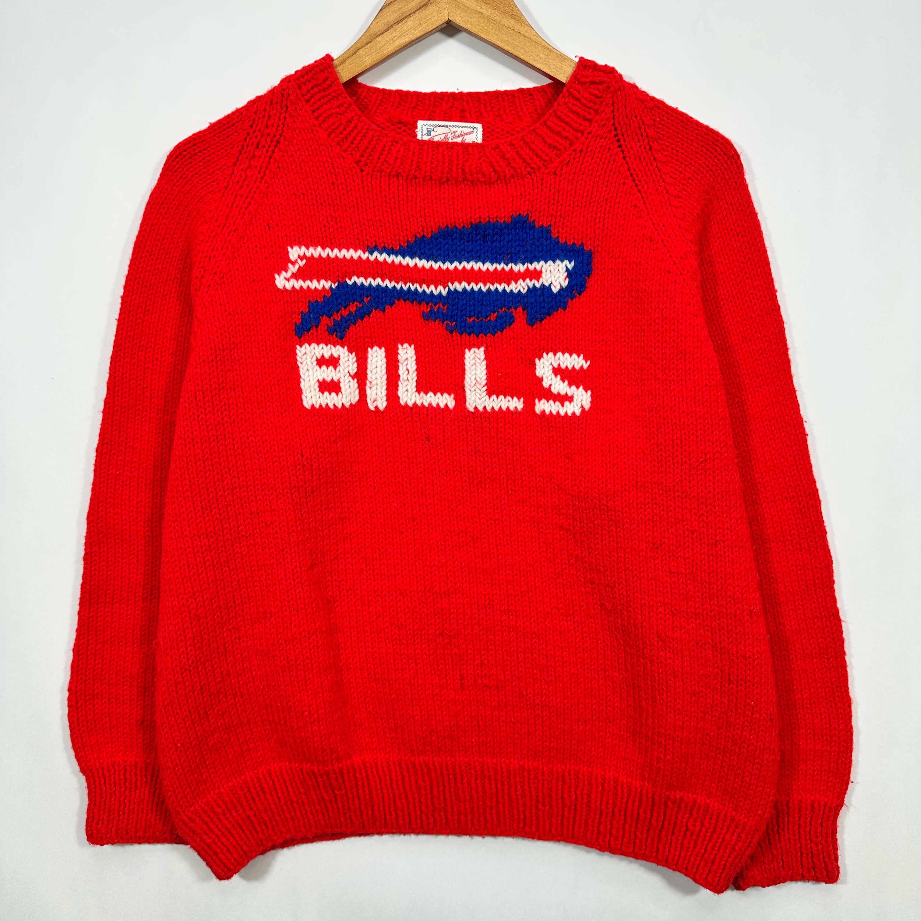 Vintage Buffalo Bills Knit Sweater Sweatshirt Medium