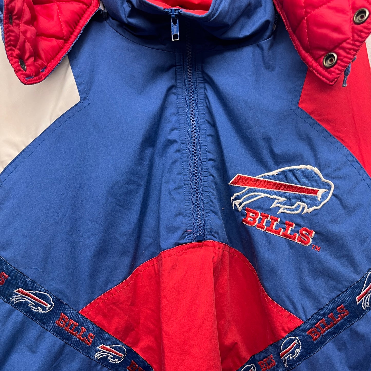 Vintage Buffalo Bills 1/2 ZipPullover Jacket XXL