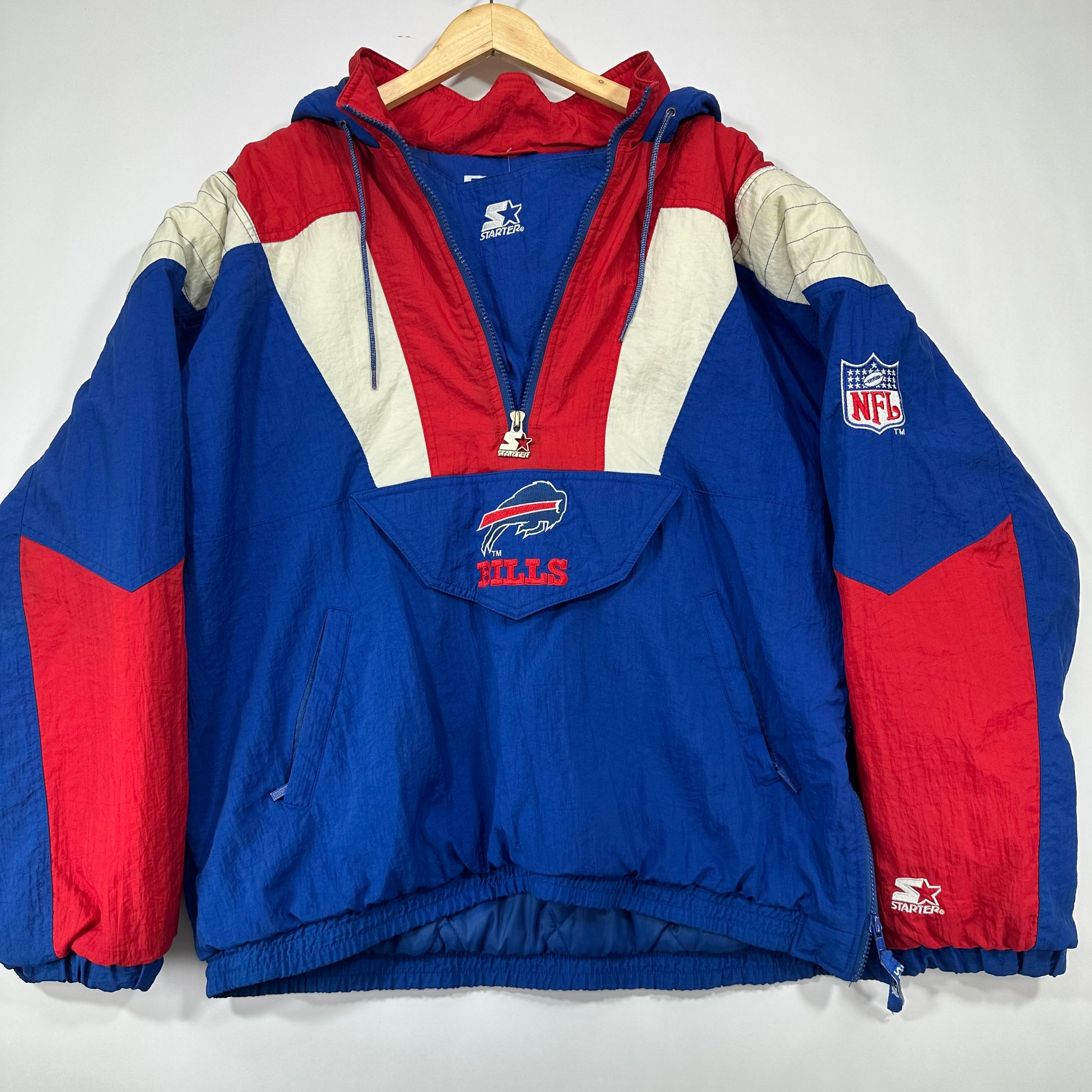 Vintage Buffalo Bills Starter Pullover Puffer Jacket Large