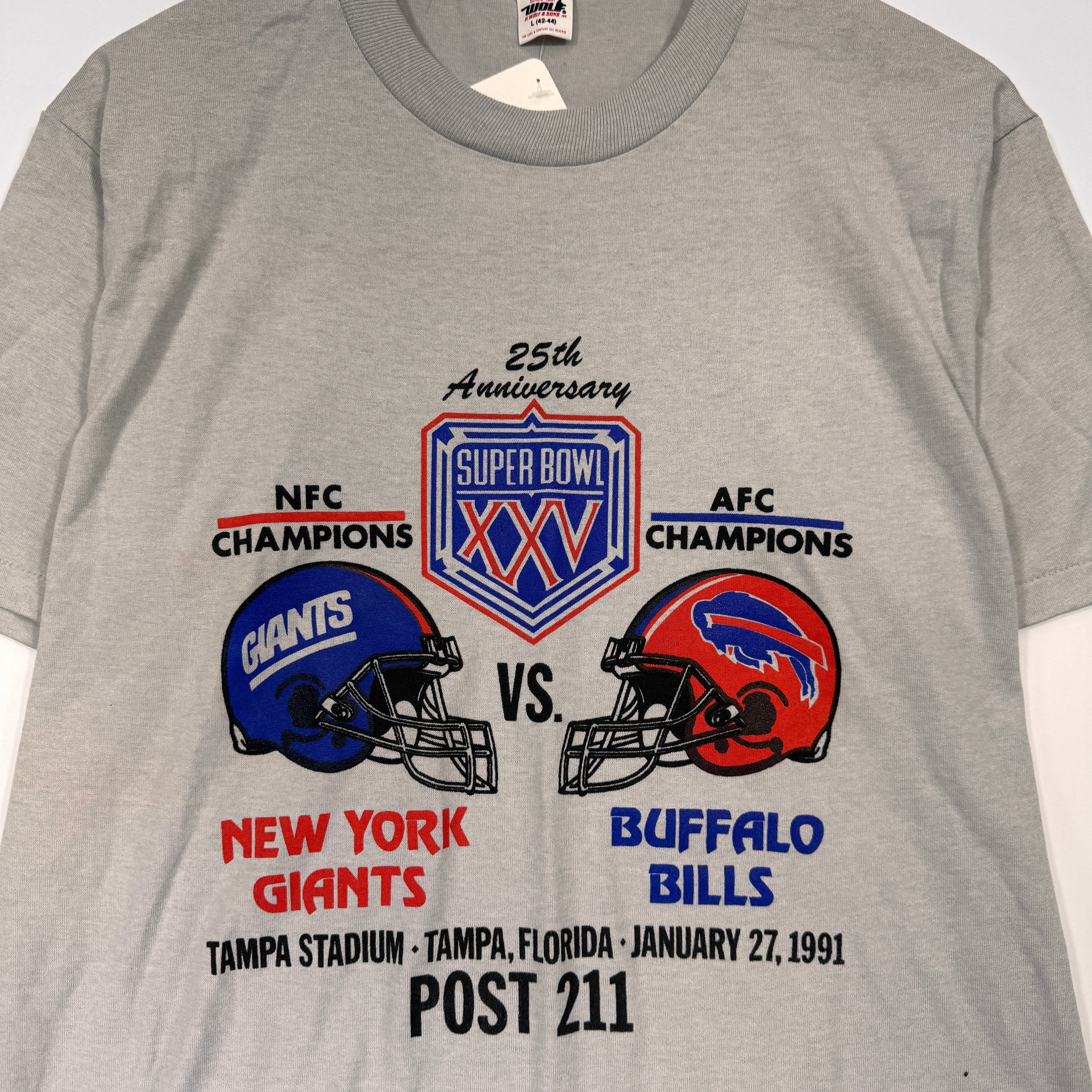 Vintage Buffalo Bills 1991 Super Bowl Shirt Large