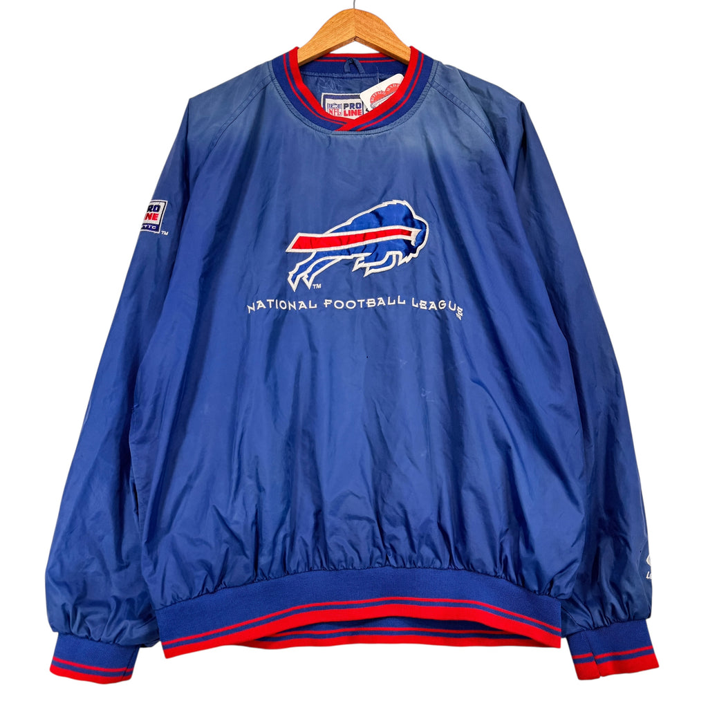 Vintage Buffalo Bills Pullover Windbreaker Jacket Large