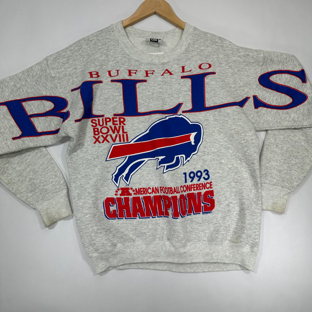Vintage Buffalo Bills AFC Champs Cross Script Crewneck Sweatshirt XL