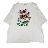 Vintage Buffalo Bills Trample The Jets Cartoon Shirt XL