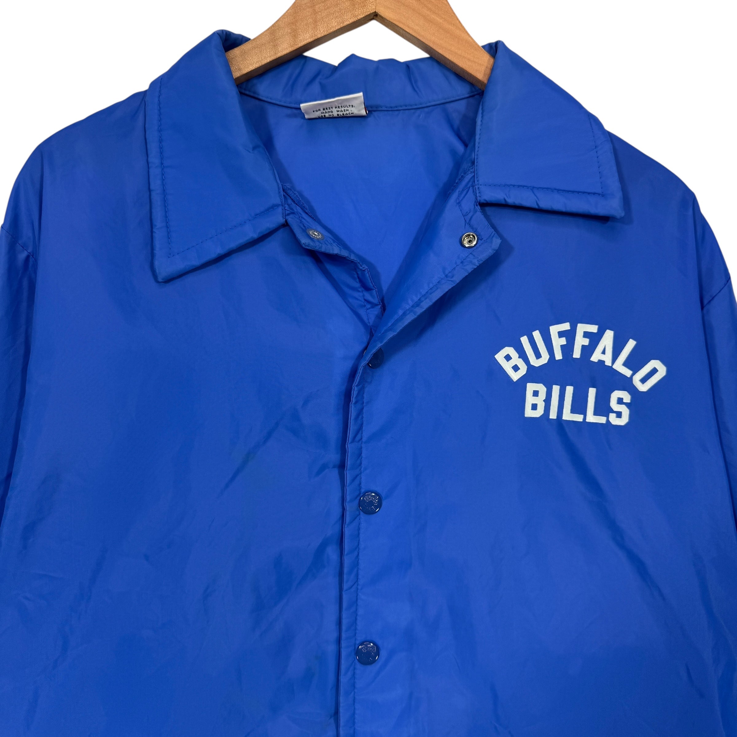 Vintage Buffalo Bills 1970s Team Issued Windbreaker Jacket Large