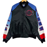 Vintage Buffalo Bills Chalk Line Fanimation Satin Bomber Jacket Medium