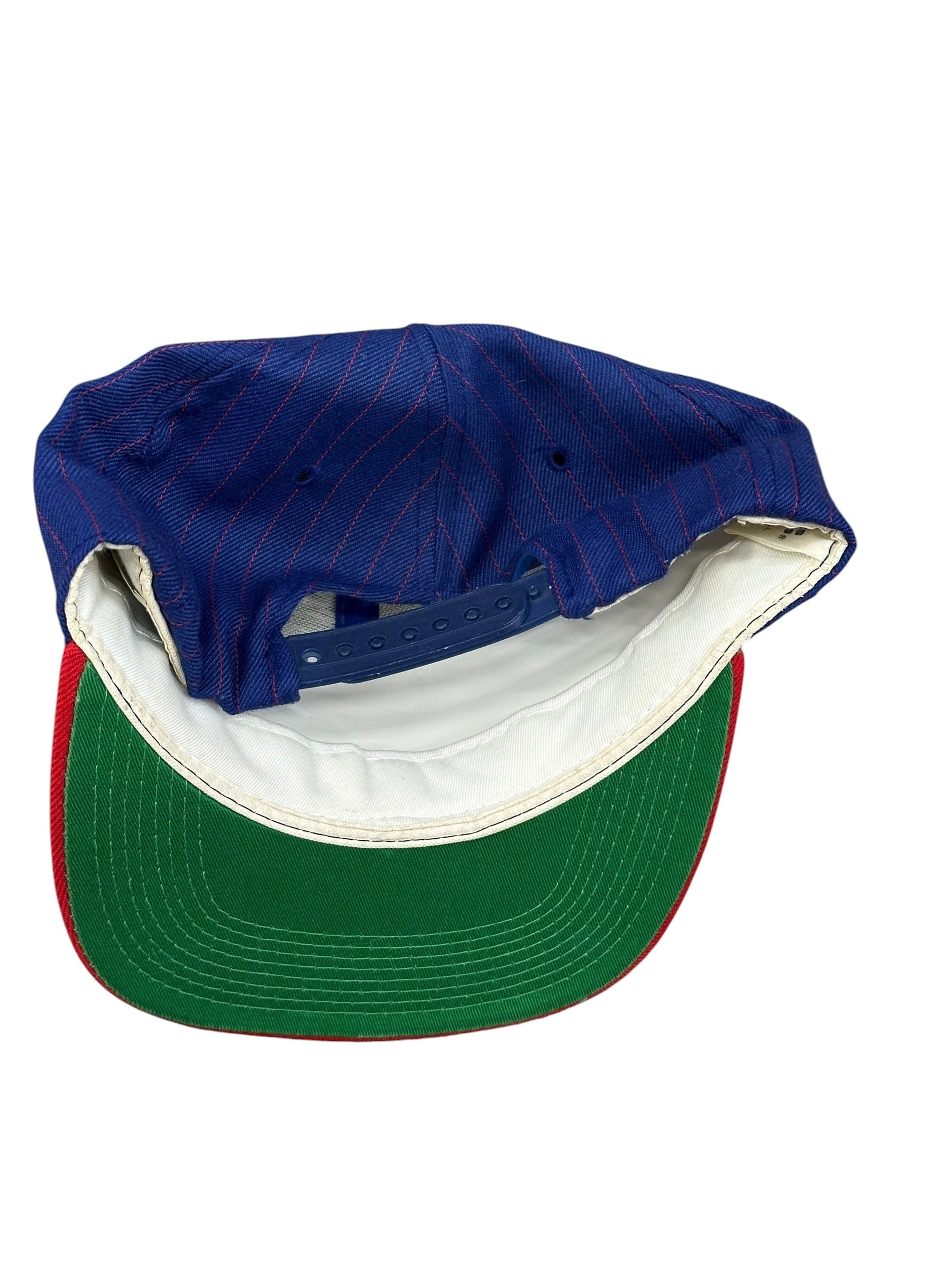 Vintage Buffalo Bills Striped Sports Specialties Script Snapback Hat