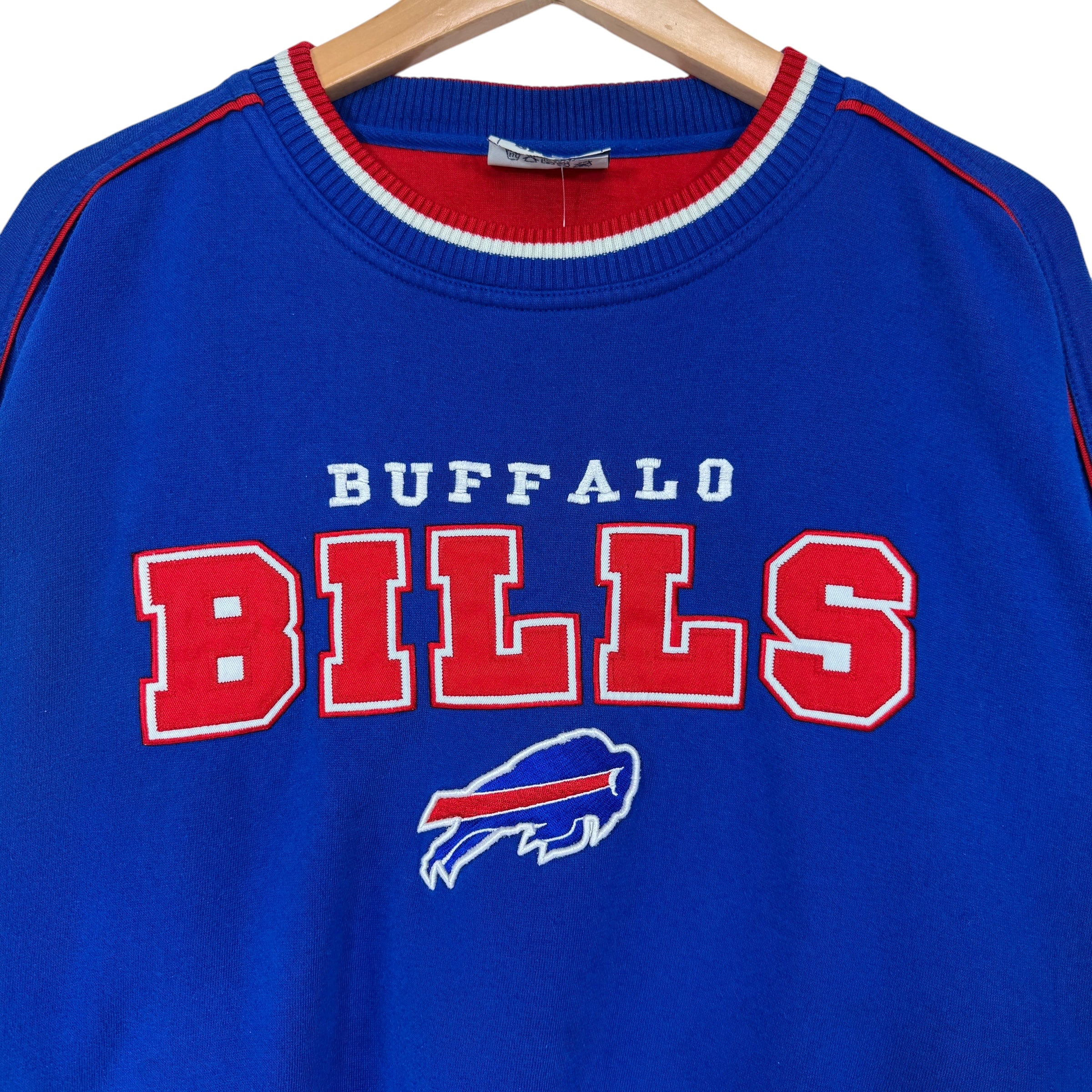 Vintage Buffalo Bills Embroidered Crewneck Sweatshirt XXL