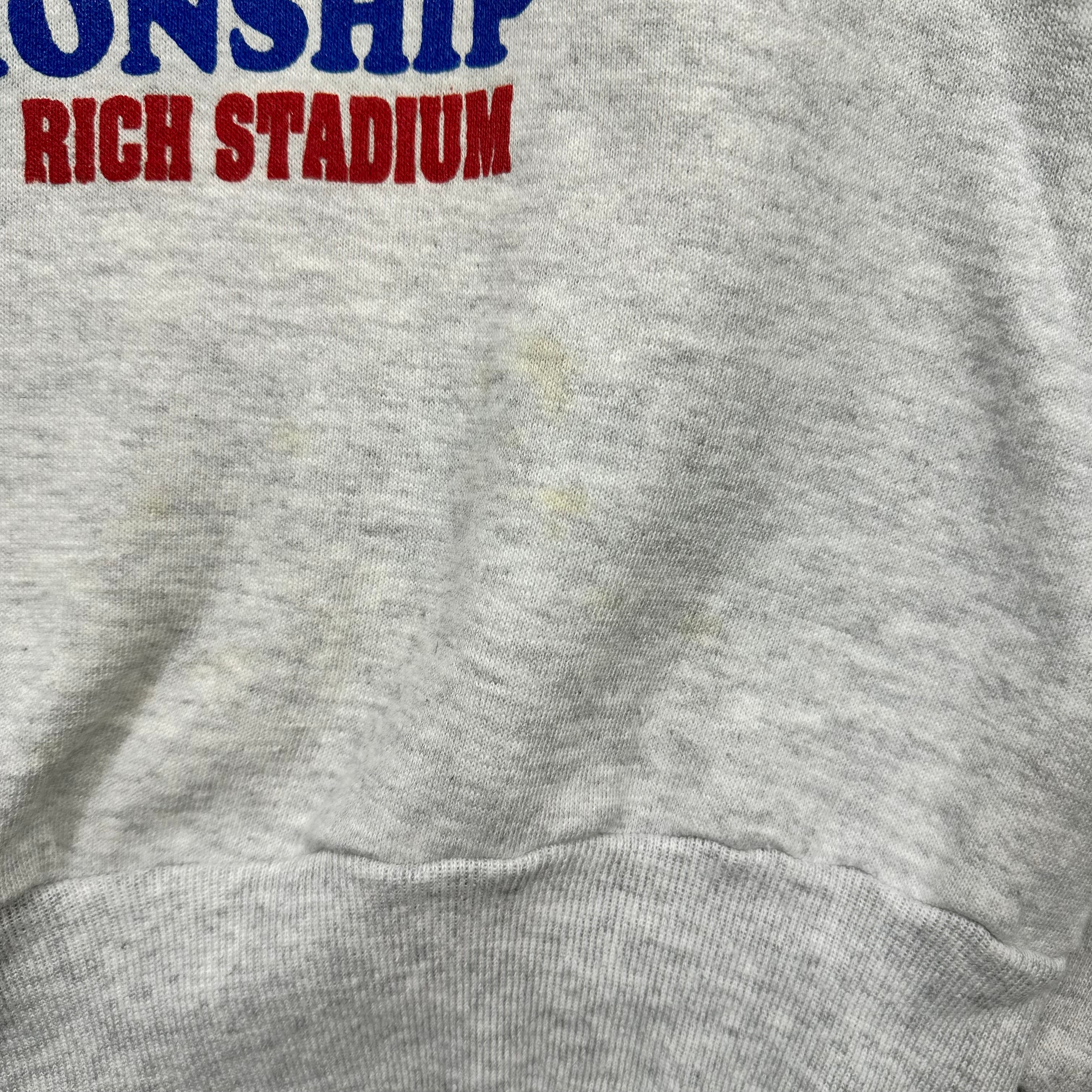 Vintage Buffalo Bills 1994 AFC Championship Montana v Kelly Crewneck Sweatshirt XL