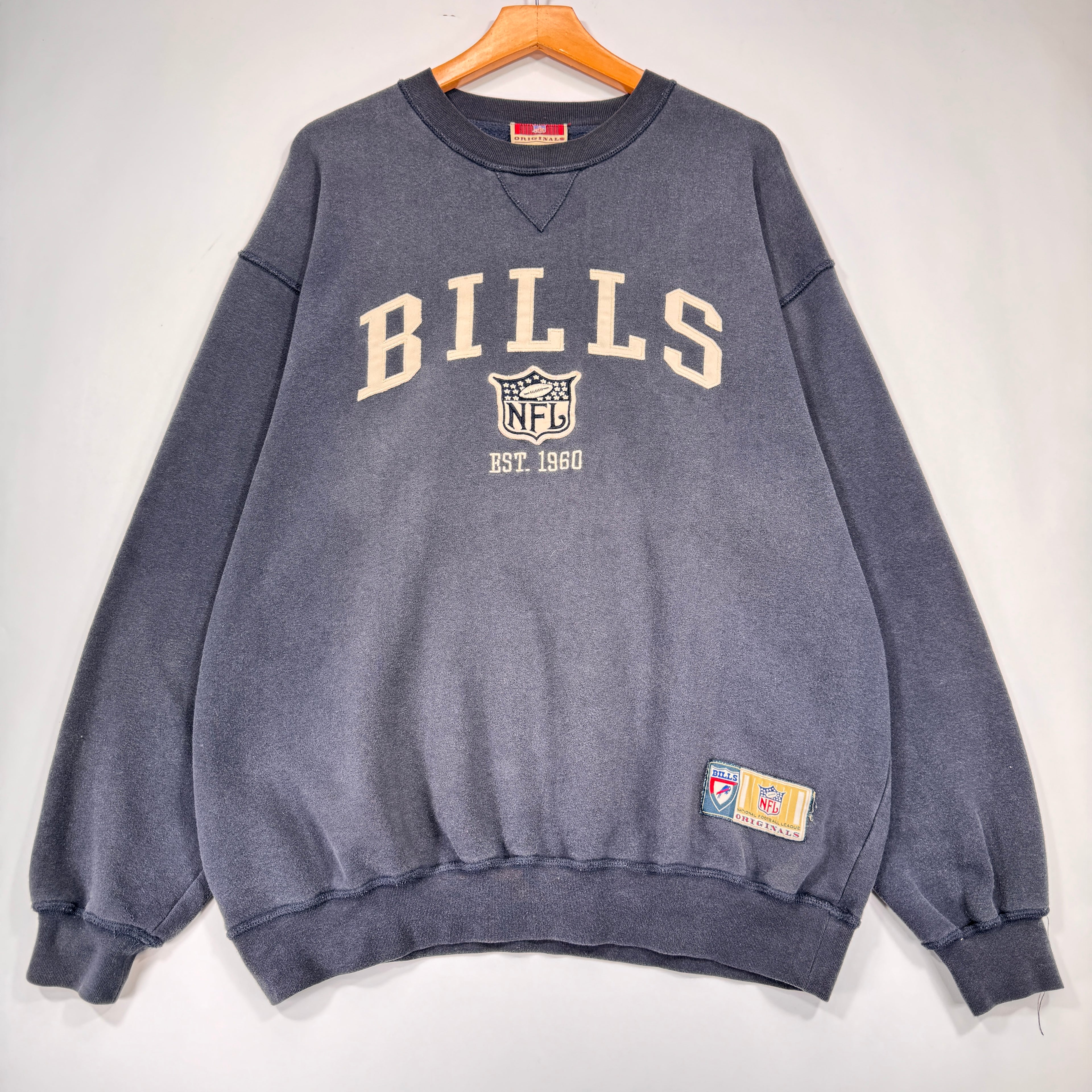 Vintage Buffalo Bills Embroidered Crewneck Sweatshirt XL