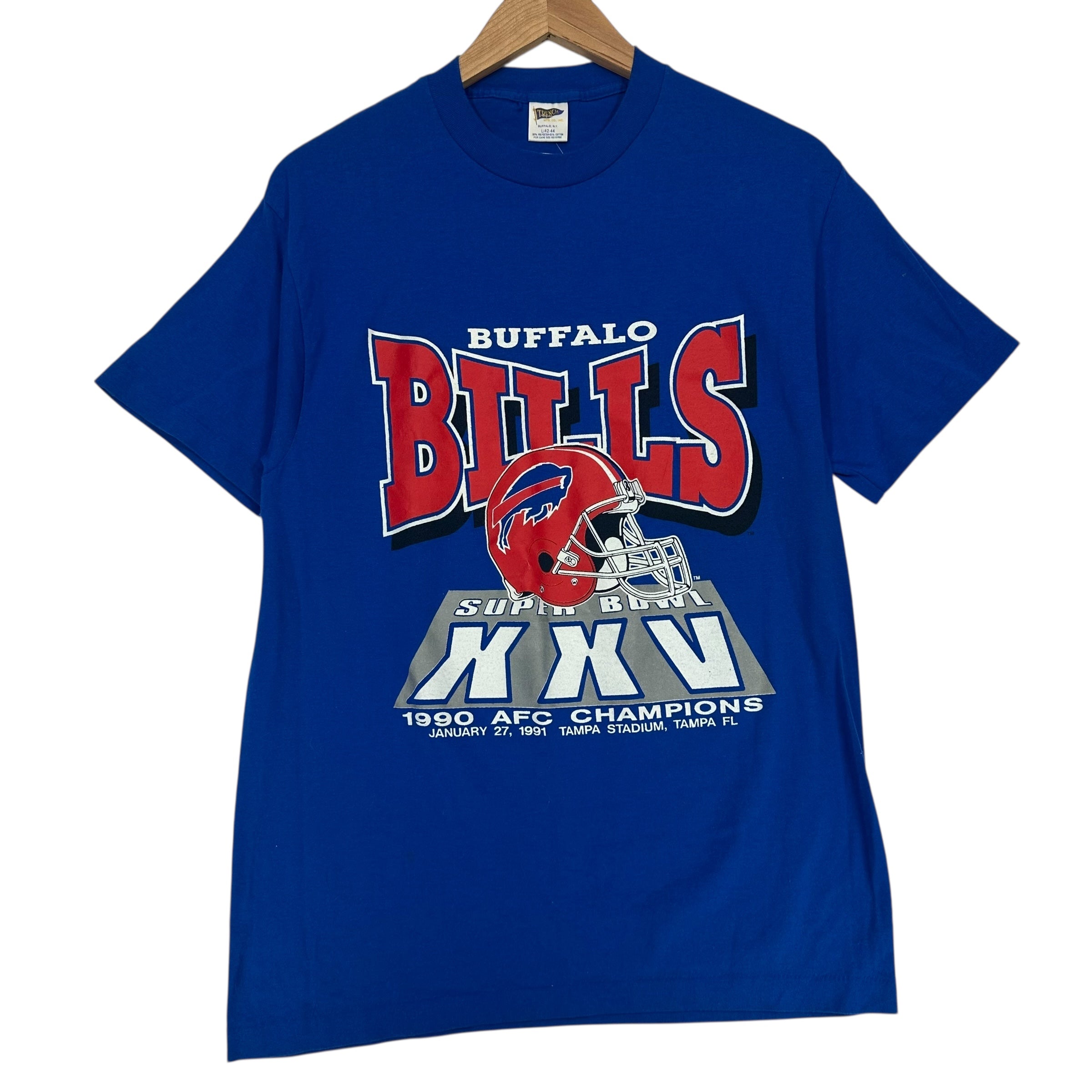 Vintage Buffalo Bills 1990 AFC Champs Shirt Large
