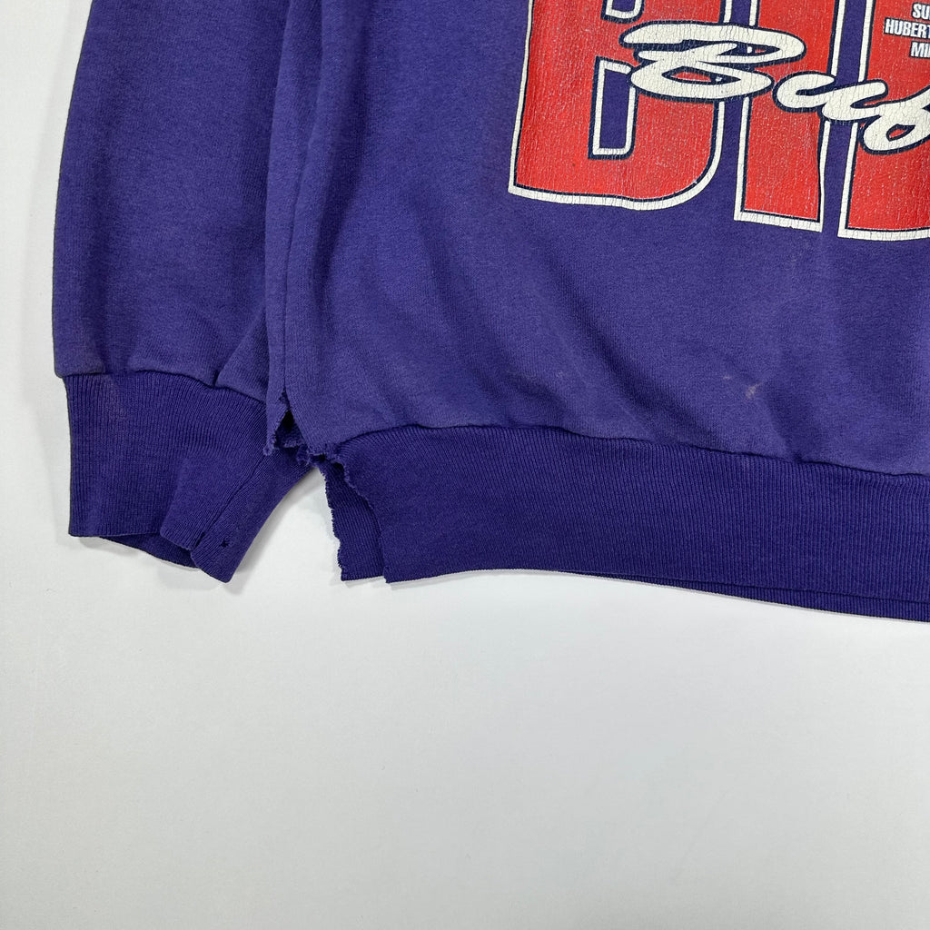 Vintage Buffalo Bills 1991 AFC Champs Purple Crewneck Sweatshirt Medium