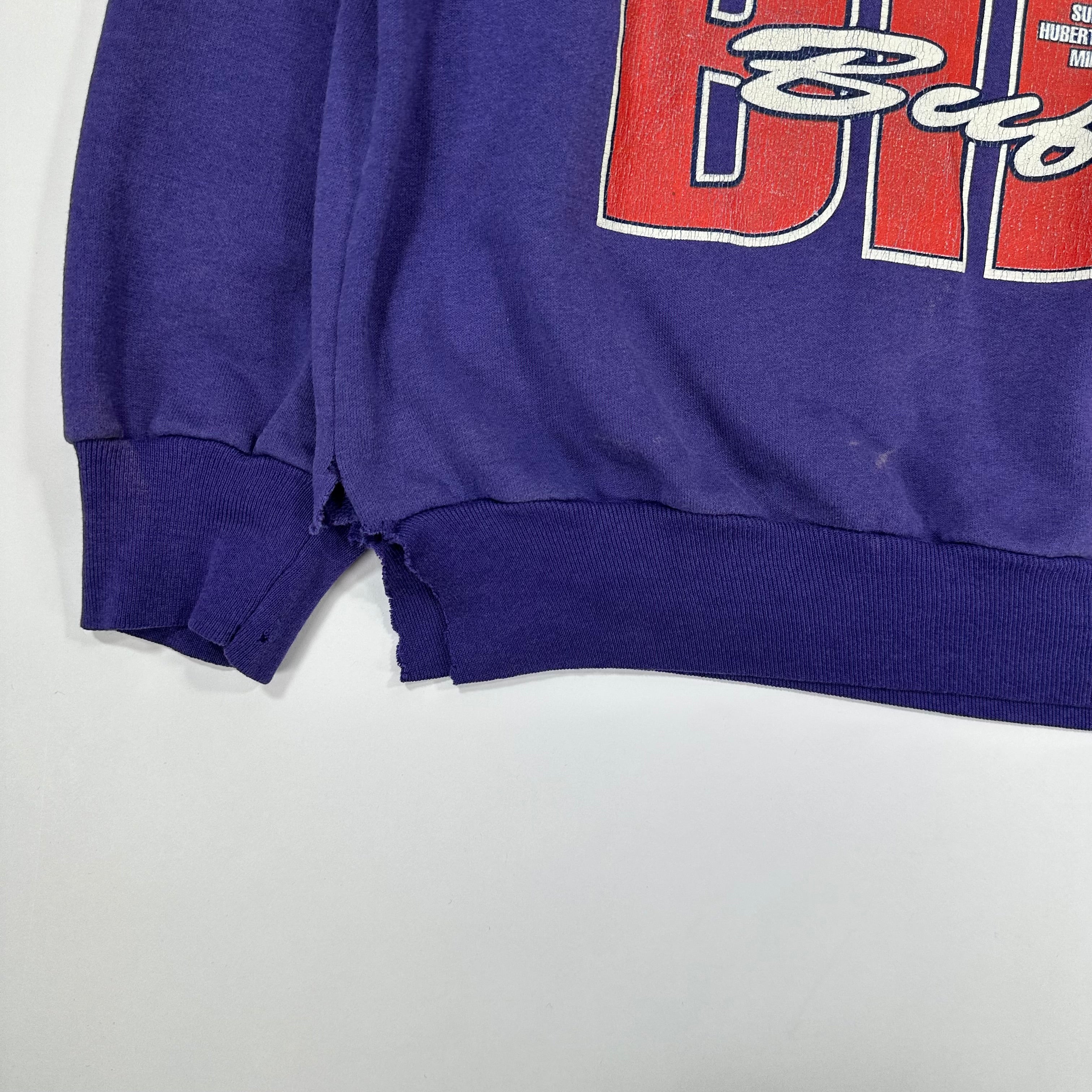 Vintage Buffalo Bills 1991 AFC Champs Purple Crewneck Sweatshirt Medium