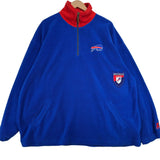 Vintage Buffalo Bills 1/4 Zip Fleece Sweatshirt XL