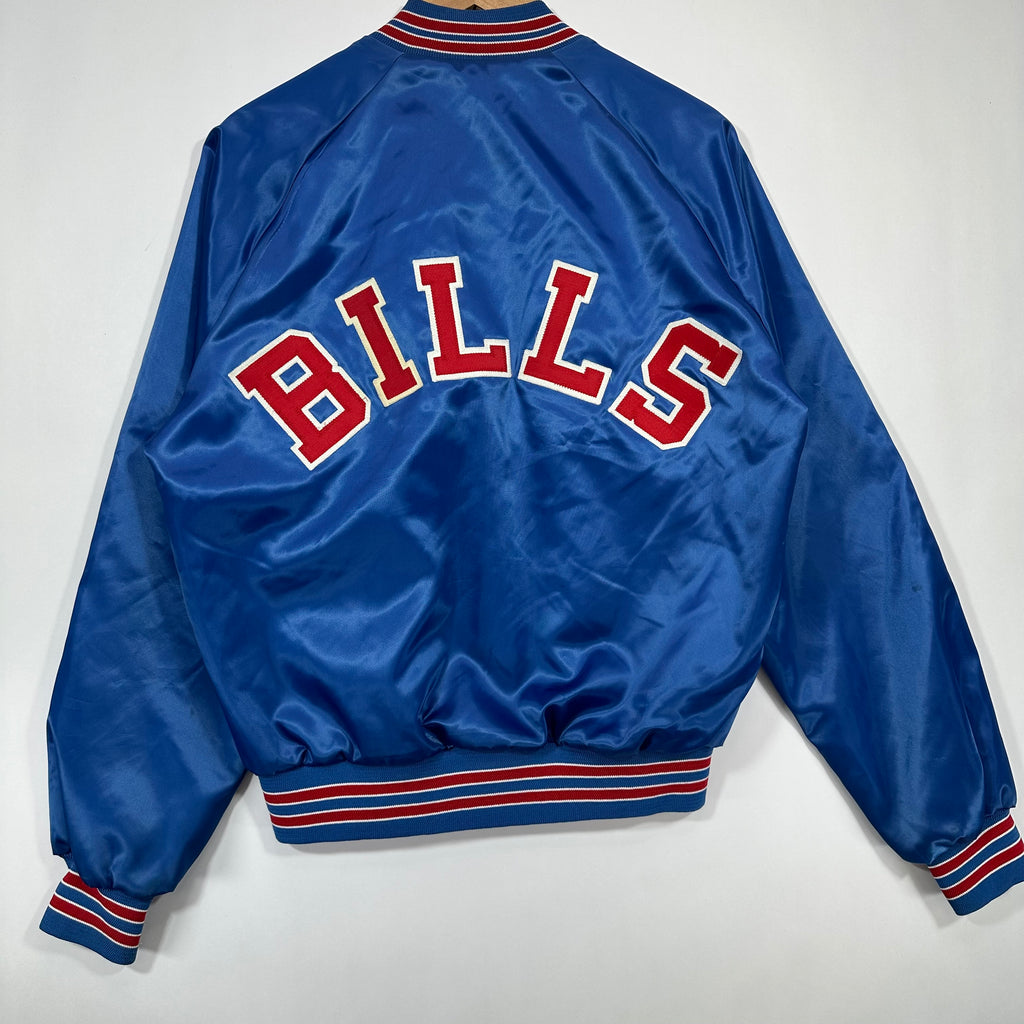 Vintage Buffalo Bills Backscript Satin Jacket Large