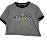 Vintage Buffalo Sabres Cropped Shirt Medium